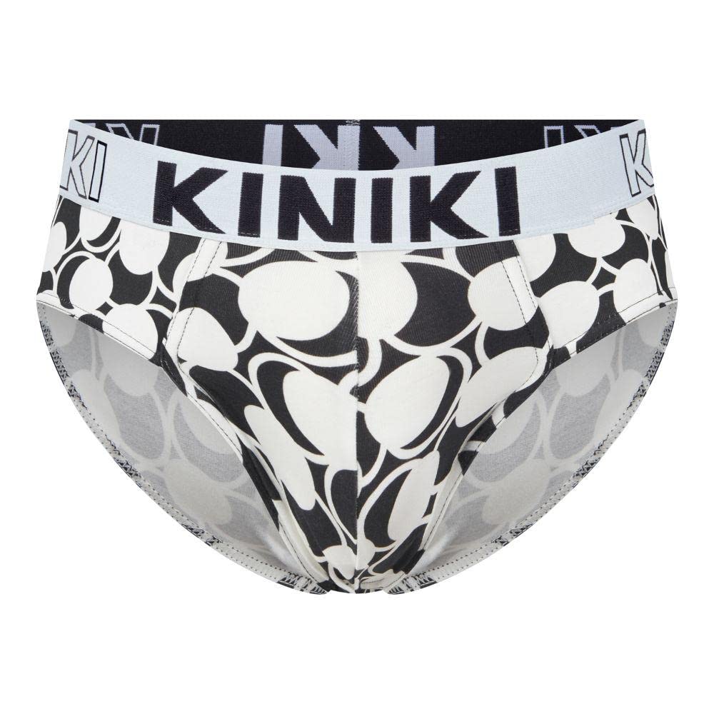 Kiniki Men's Cotton Printed Brief Underwear - Soft & Breathable Comfort for Everyday Wear, Gym & Travel