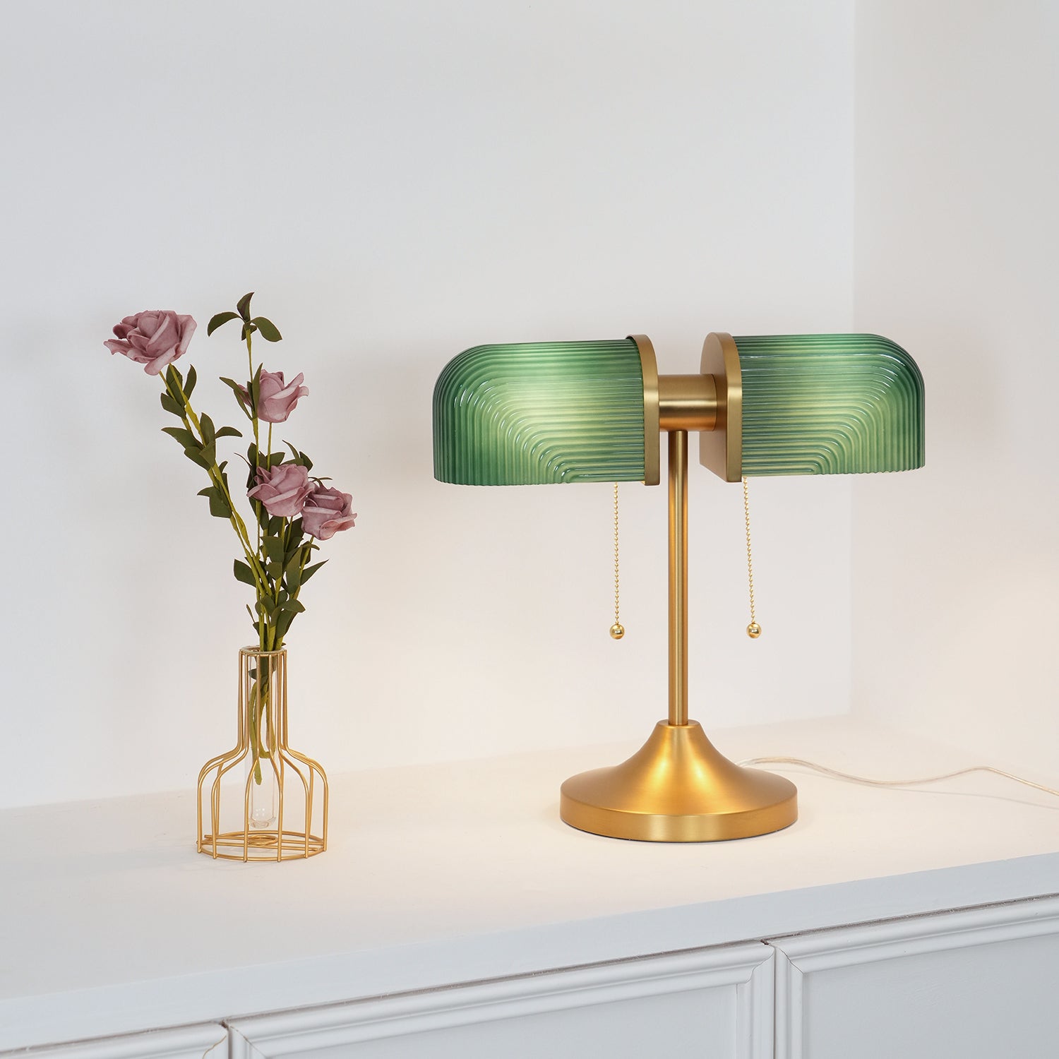 Ashby Table Lamp - Modern LED Desk Light for Home Office, Bedroom & Living Room - Stylish Nightstand Lamp with Adjustable Brightness for Reading & Relaxation