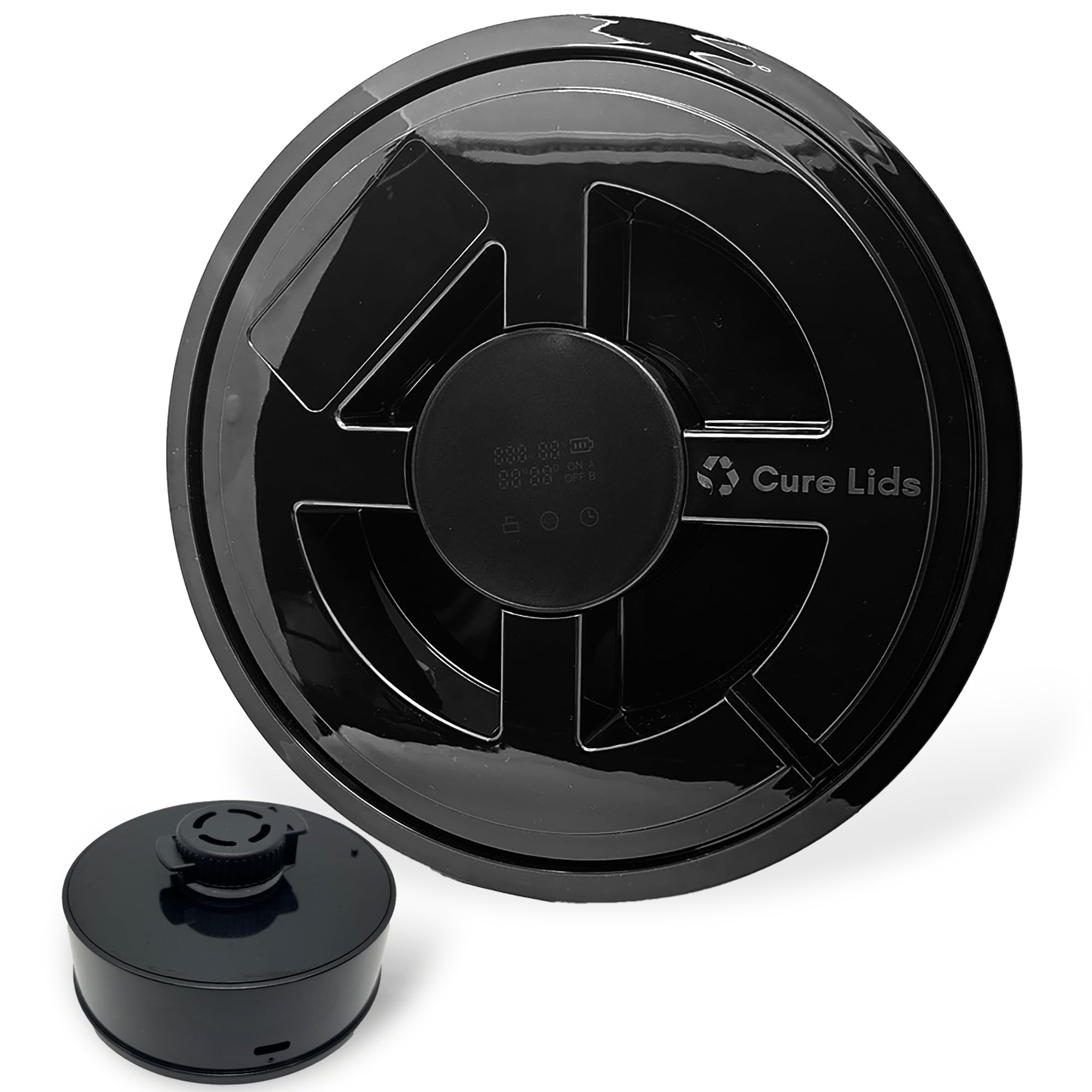 Smart AI Curing Gamma Seal Storage Container Lids with Adapter Ring - Fits 3.5, 5, 6 & 7 Gallon Buckets - Automatic Smart Curing Technology - Perfect for Food Storage, Emergency Prep & Home Organization