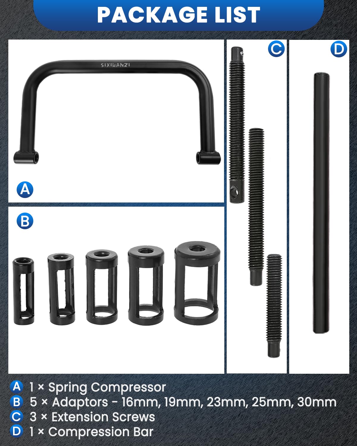 10PCS Valve Spring Compressor Tool Kit - Professional Valve Spring Removal Tool for Car, Motorcycle, ATV & Small Engine Repair - Perfect for DIY Mechanics & Automotive Workshops