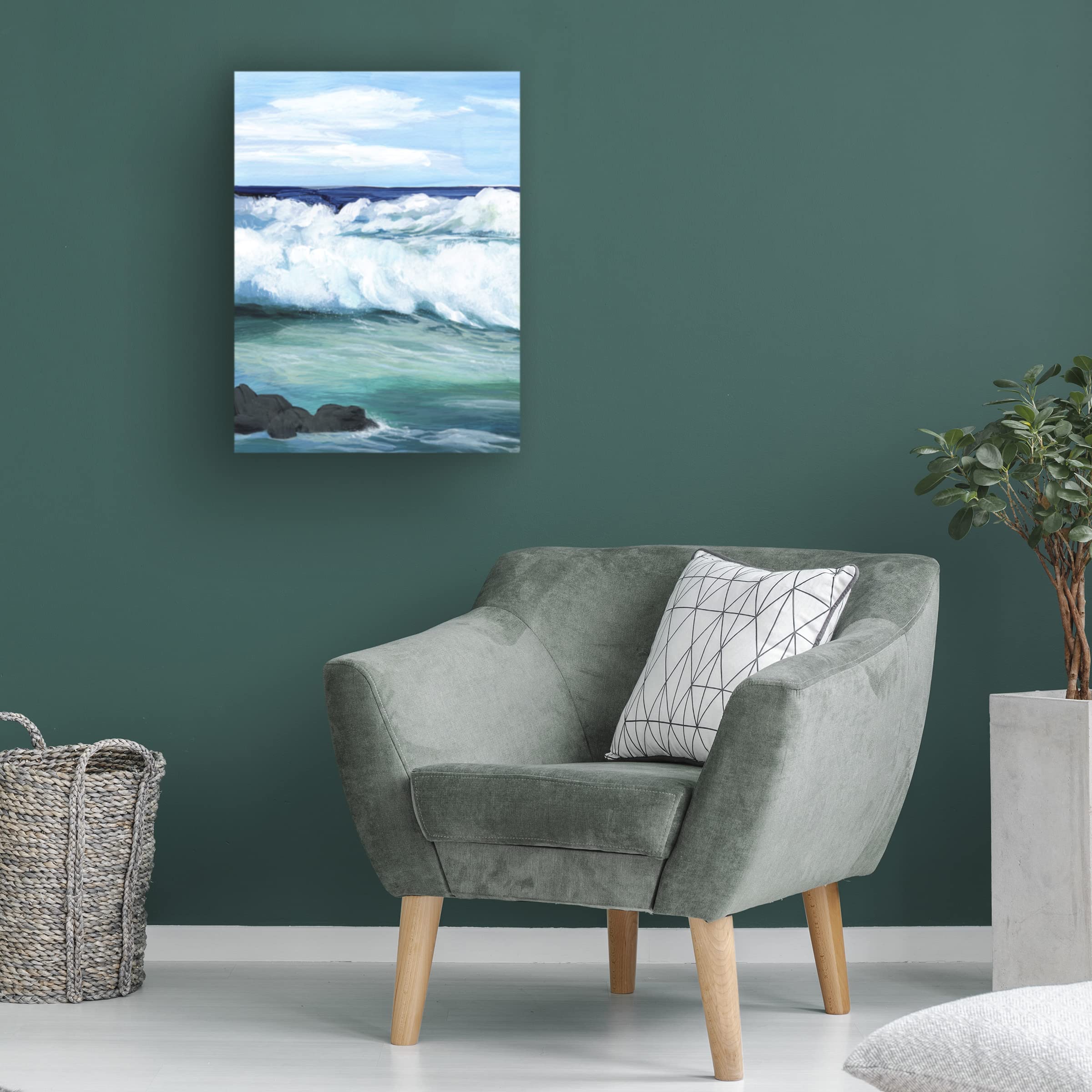 Grace Popp 'Barrel Break I' Canvas Art Print - Modern Wall Decor for Living Room, Bedroom & Office - Trademark Fine Art Collection