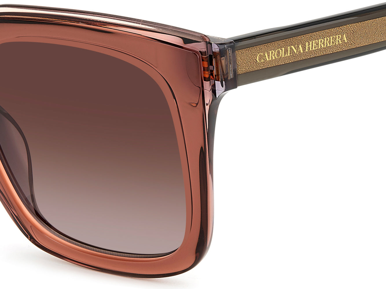 Carolina Herrera HER 0249/G/S Gold-Tone Sunglasses for Women - Luxury Fashion Shades for Everyday Wear & Outdoor Activities
