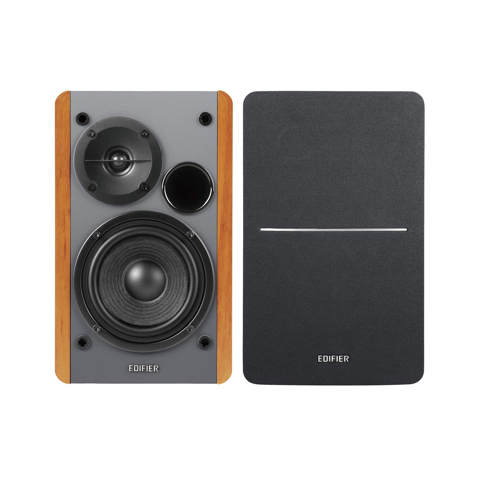 Edifier R1280Ts Powered Bookshelf Speakers with Stands - 2.0 Stereo Active Near Field Studio Monitors (42W RMS, Wooden Enclosure, Subwoofer Line Out) - Perfect for Home Audio, Gaming & Music Production