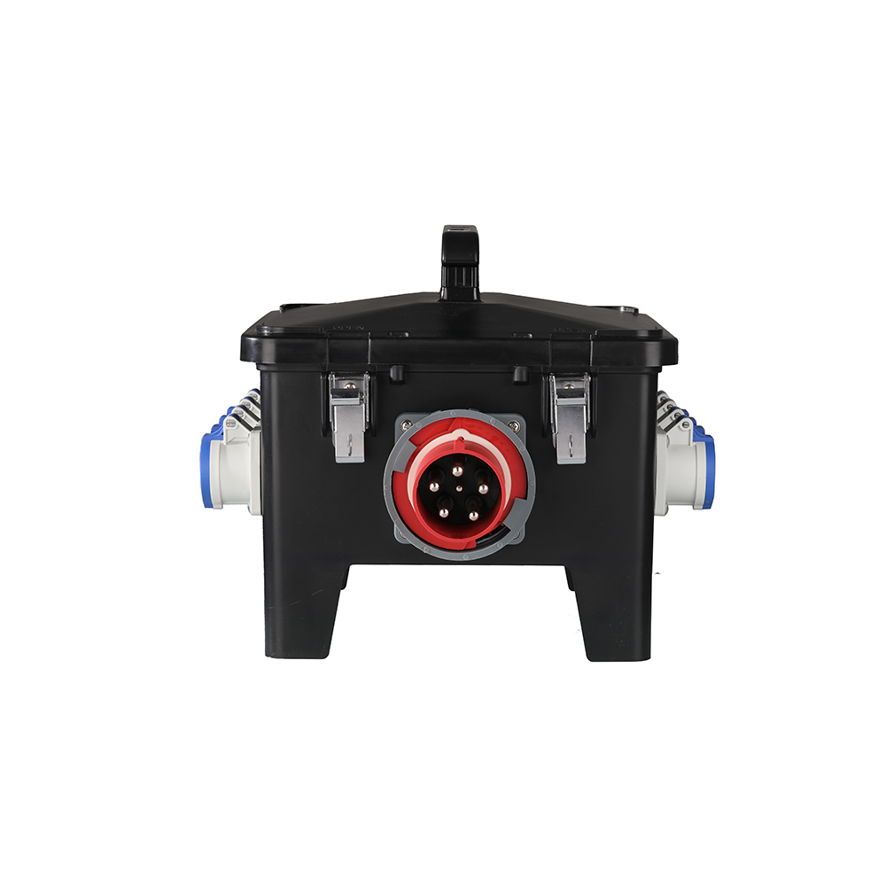 VDistro Box 12 WR - Premium 12-Port Waterproof Distribution Box for Outdoor & Industrial Electrical Wiring | Ideal for Garden, Pool & Construction Sites
