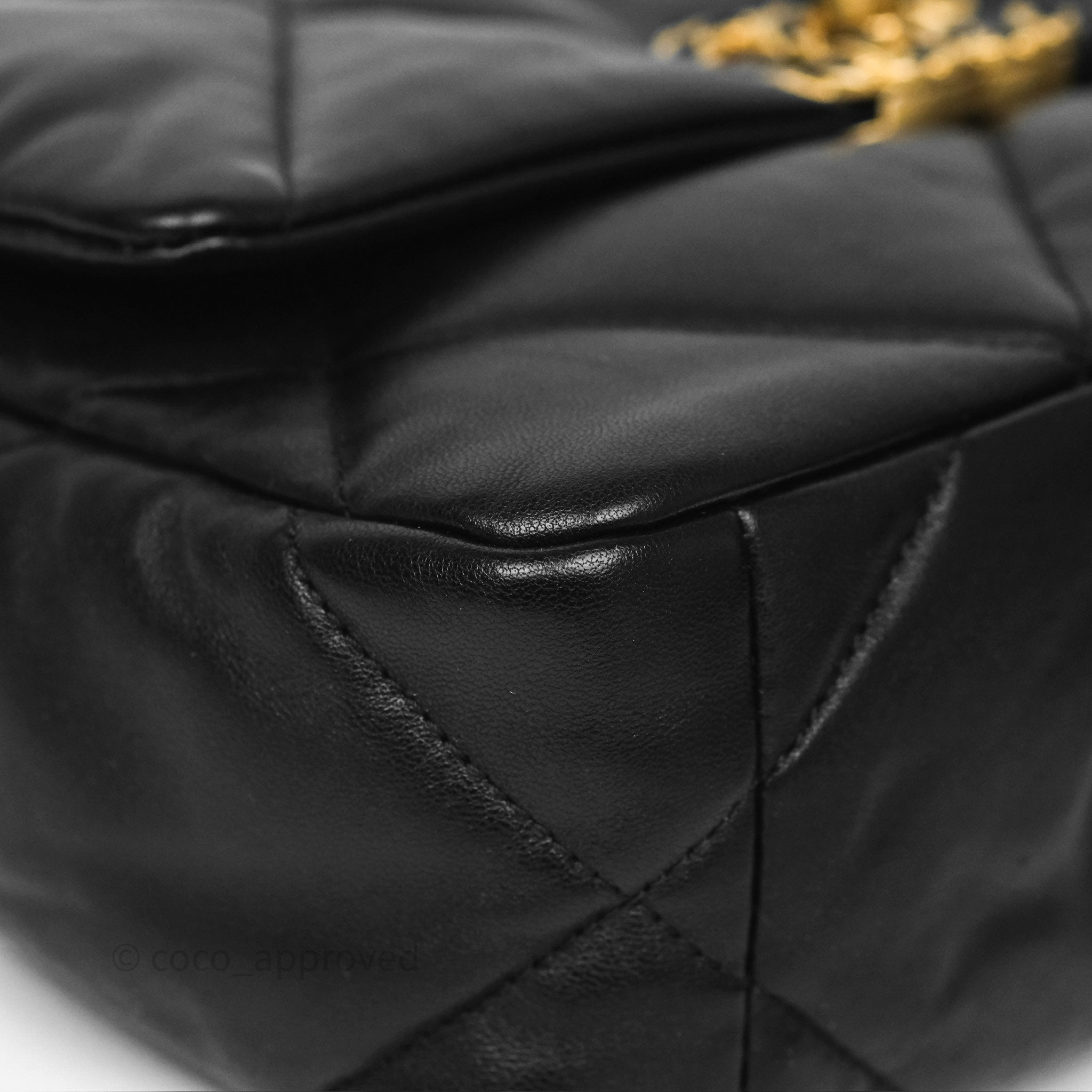 Chanel 19 Small Black Leather Flap Bag with Mixed Gold & Silver Hardware - Luxury Designer Handbag for Women, Perfect for Evening Events & Date Nights