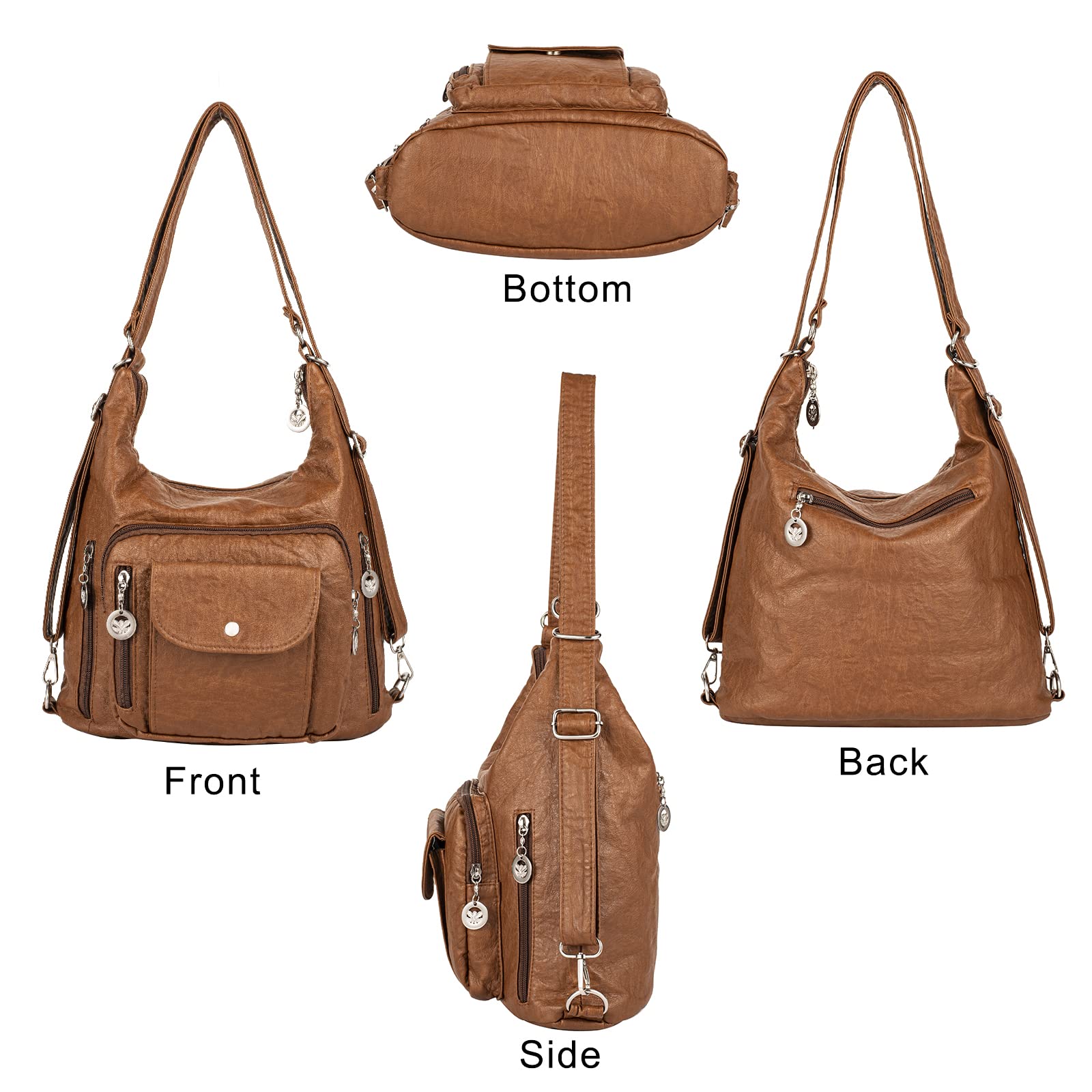 Stylish Large Hobo Bags for Women - Soft PU Leather Shoulder & Crossbody Purse with Multiple Pockets | Perfect for Work, Travel & Everyday Use