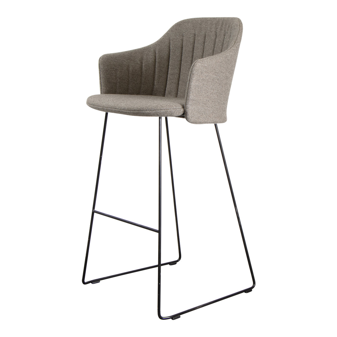 Choice Bar Chair with Sled Base - Comfortable Back & Seat Cushion - Perfect for Home Bars, Kitchen Islands & Entertainment Areas