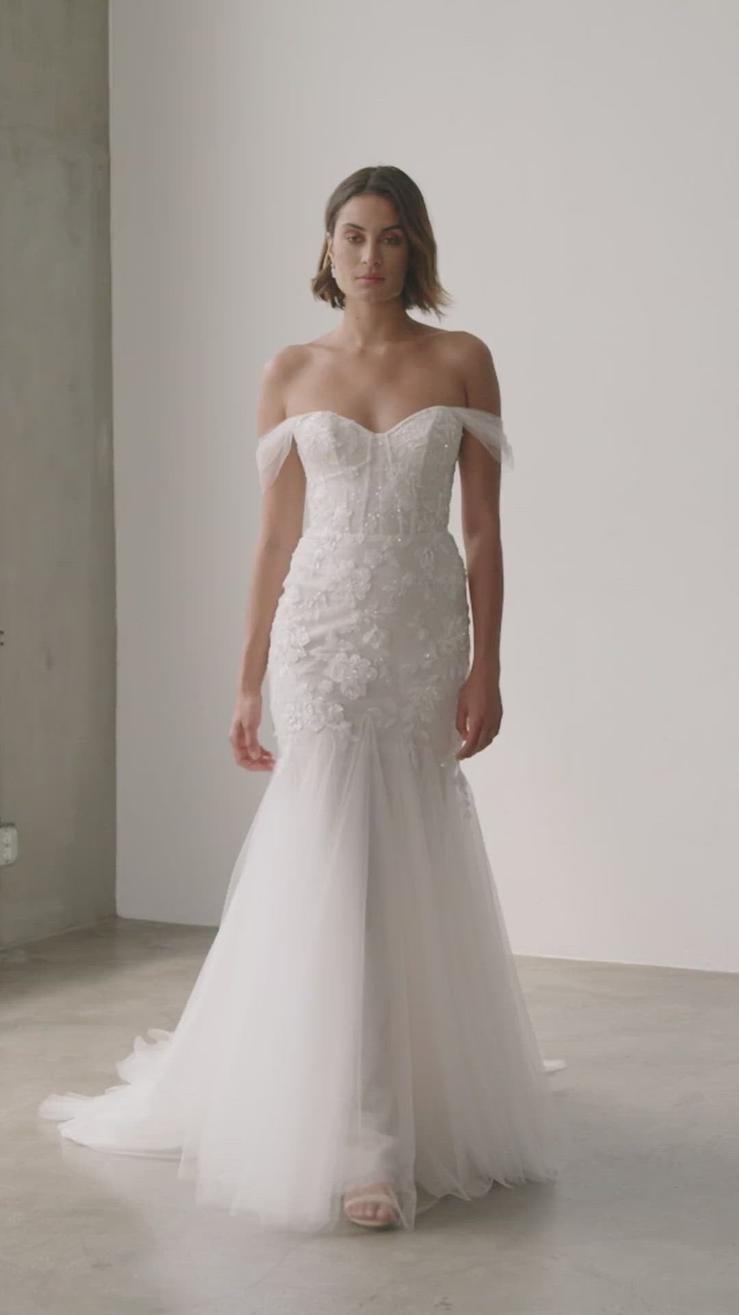 Jenny Yoo Adrienne Wedding Gown - Elegant Lace Bridal Dress for Bride, Perfect for Church Ceremony & Formal Reception