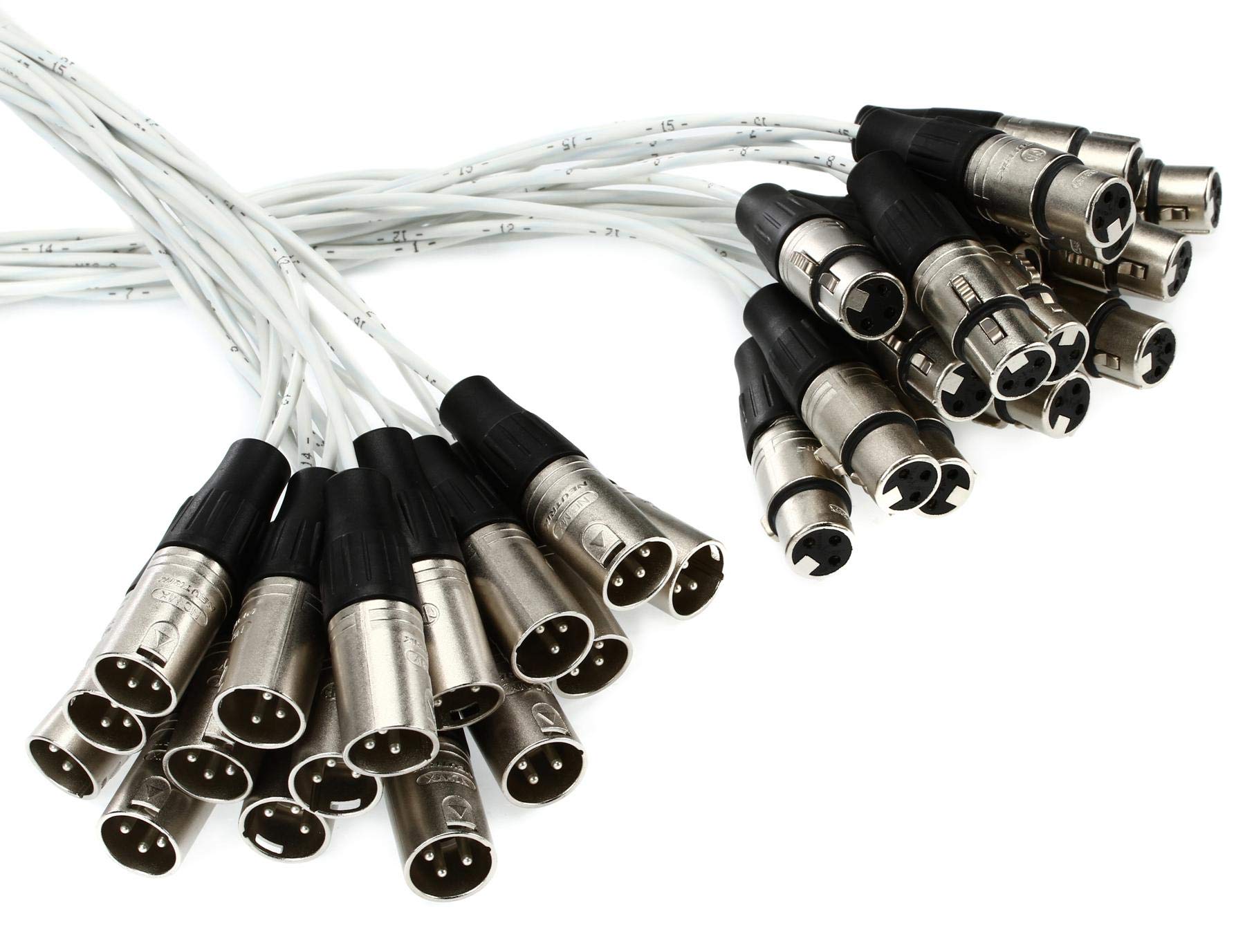 Pro Co MT16XFXM-5 16-Channel XLR Female to XLR Male Audio Snake Cable - 5ft for Live Sound, Studio Recording & Stage Performances