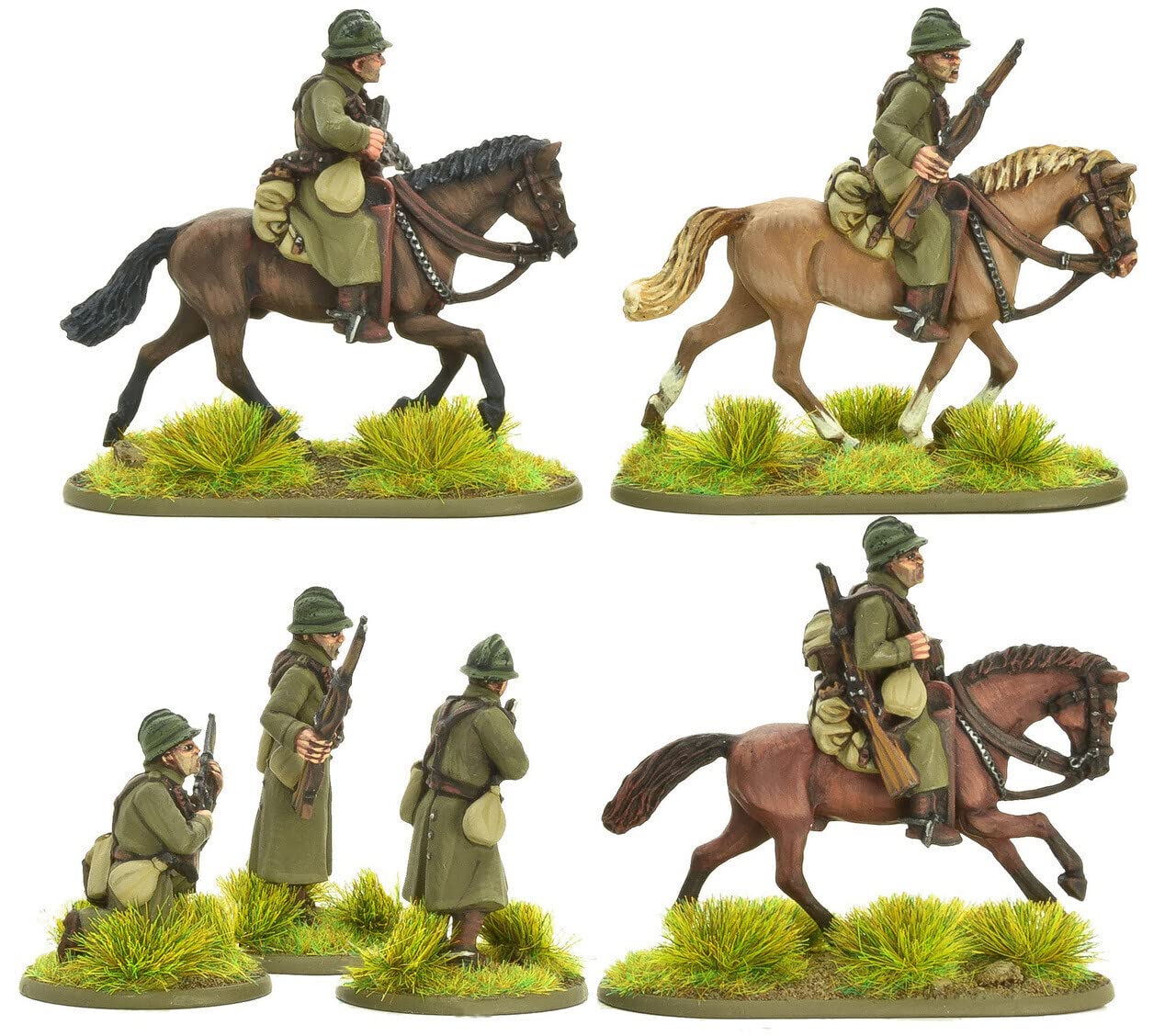 Warlord Games Bolt Action: French Army Cavalry B - Miniature Wargaming Set for Historical Tabletop Battles & Collectors