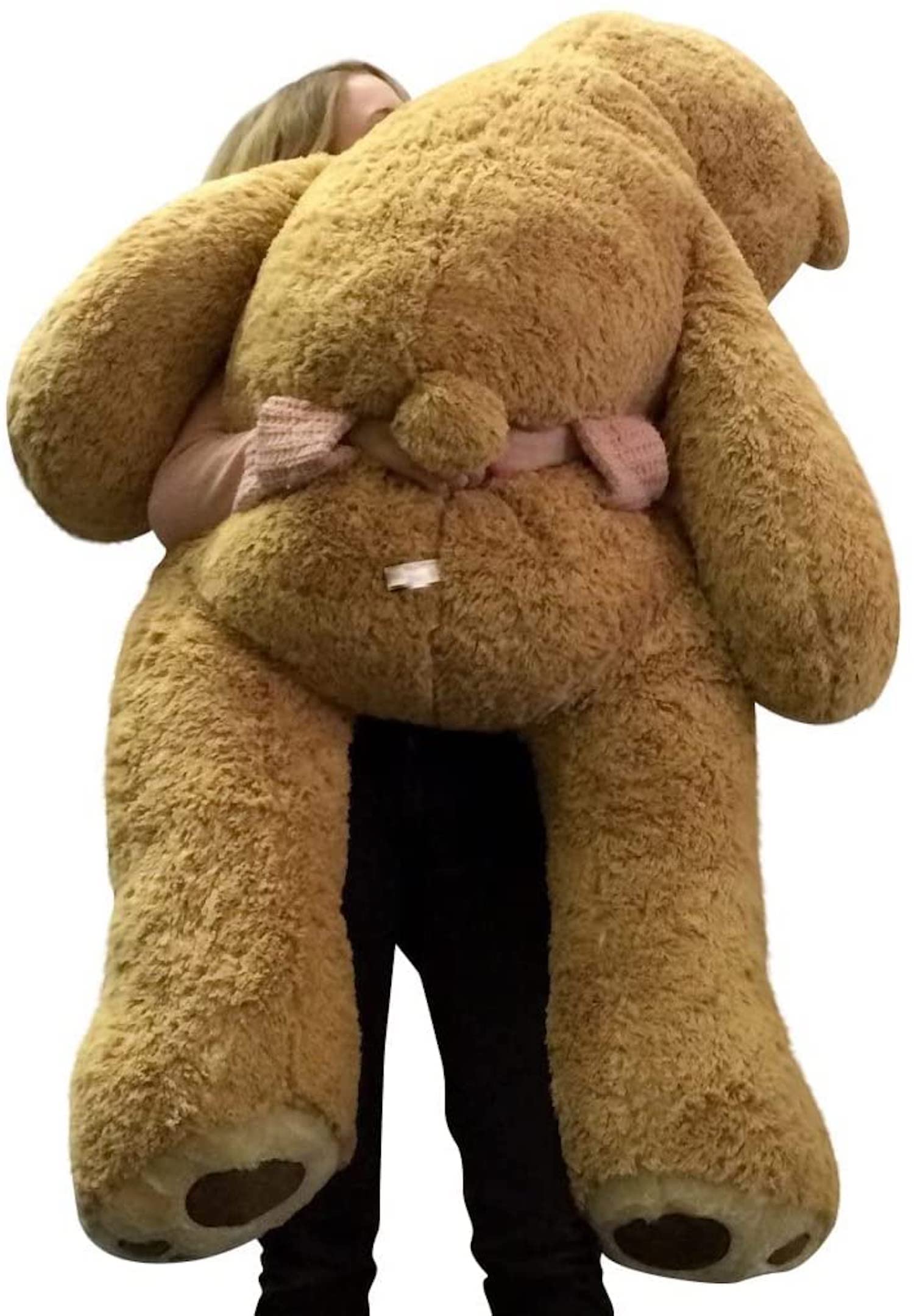5 Feet Giant Personalized His and Hers Teddy Bear - Soft Plush Romantic Valentine's Day Gift for Couples, Anniversaries & Special Occasions | Perfect for Bedroom Decor, Proposal Surprises & Love Celebrations