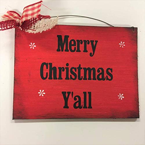 Festive Wooden Christmas Wall Sign - Holiday Home Decor for Winter