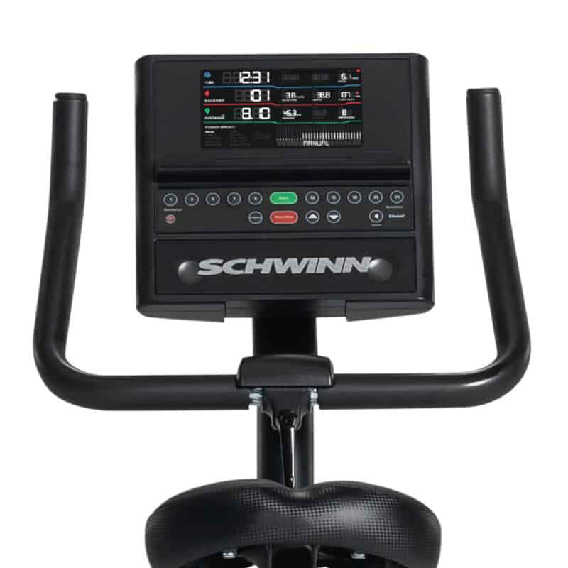 Schwinn 590U Upright Exercise Bike for Home Gym - Magnetic Resistance Indoor Cycling Bike with LCD Display, Heart Rate Monitor & Adjustable Seat - Perfect for Cardio Workouts & Weight Loss
