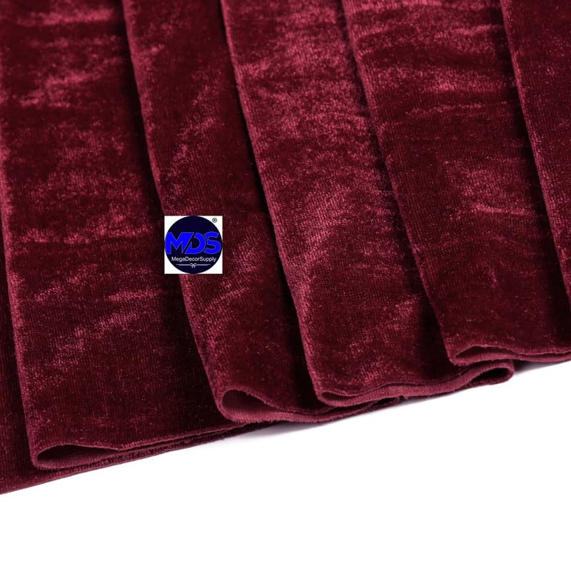 10 Pack 10ft Velvet Table Runner 29x120 Inches - Elegant Burgundy Wedding Table Runner for Romantic Rustic Decor, Birthday Parties, Bridal Showers & Event Decorations | Perfect for Wedding Arch, Banquet Tables and Holiday Centerpieces