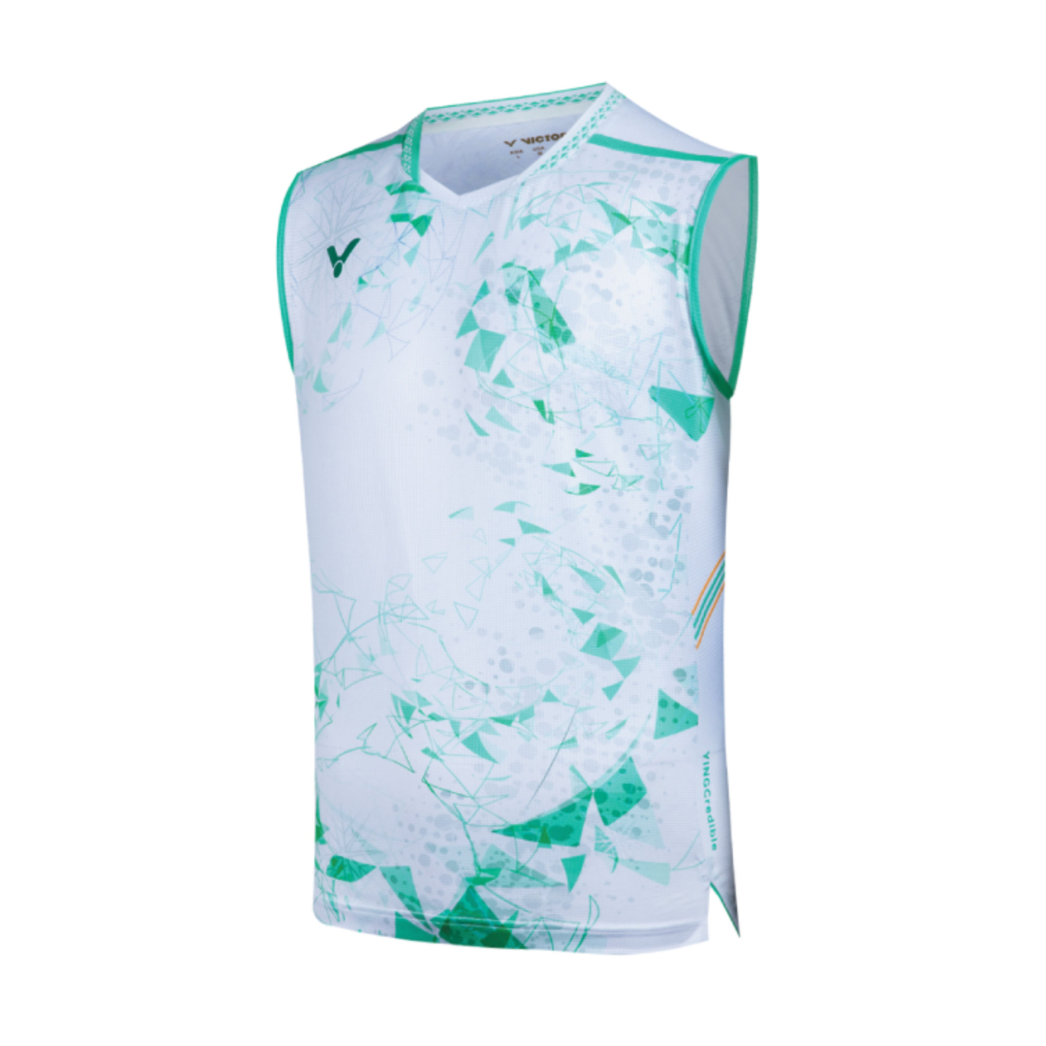 Victor T 50004TTY Unisex Sleeveless Performance Shirt - Breathable Athletic Top for Basketball, Tennis & Gym Workouts