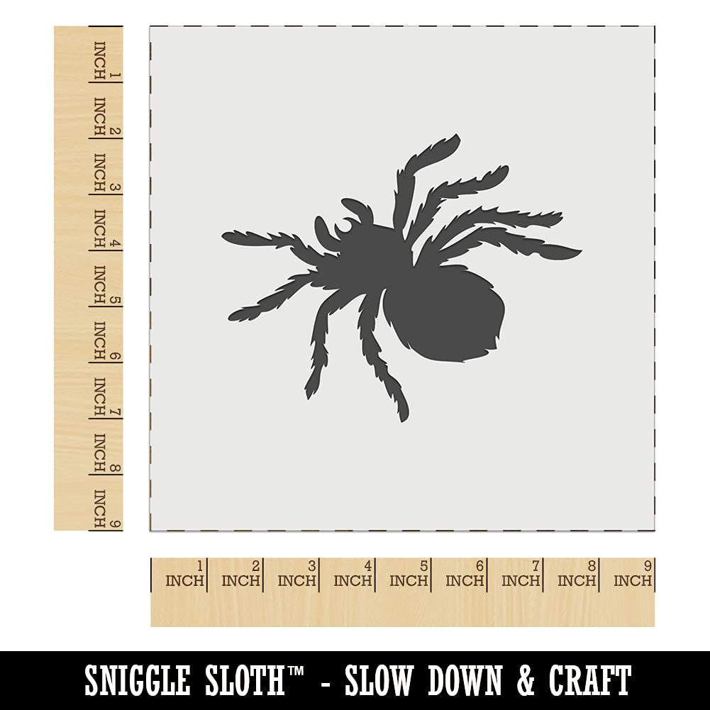 9.0 Inch Tarantula Spider Wall Cookie Stencil for DIY Baking & Crafts - Reusable Halloween, Gothic Decor Template for Cookies, Cakes & Home Art Projects