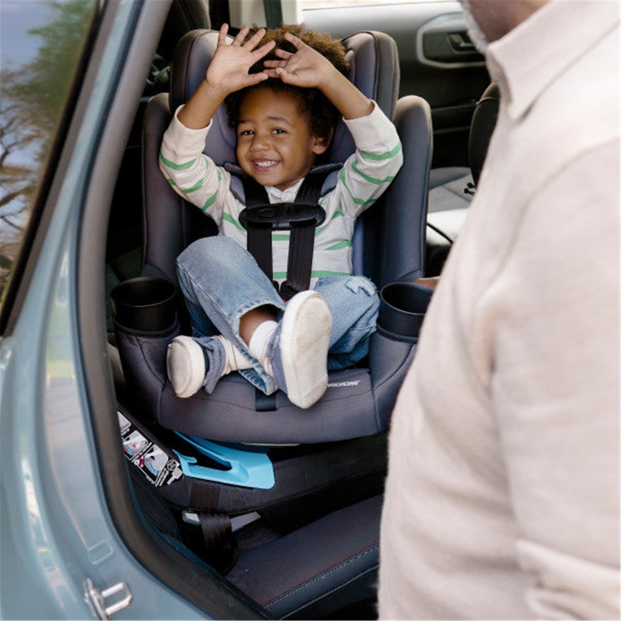 Evenflo Revolve360 Rotational Convertible Car Seat - 360° Swivel & Rear-Facing to Forward-Facing - Safe for Infants & Toddlers 5-50 lbs - Perfect for Travel & Daily Commutes