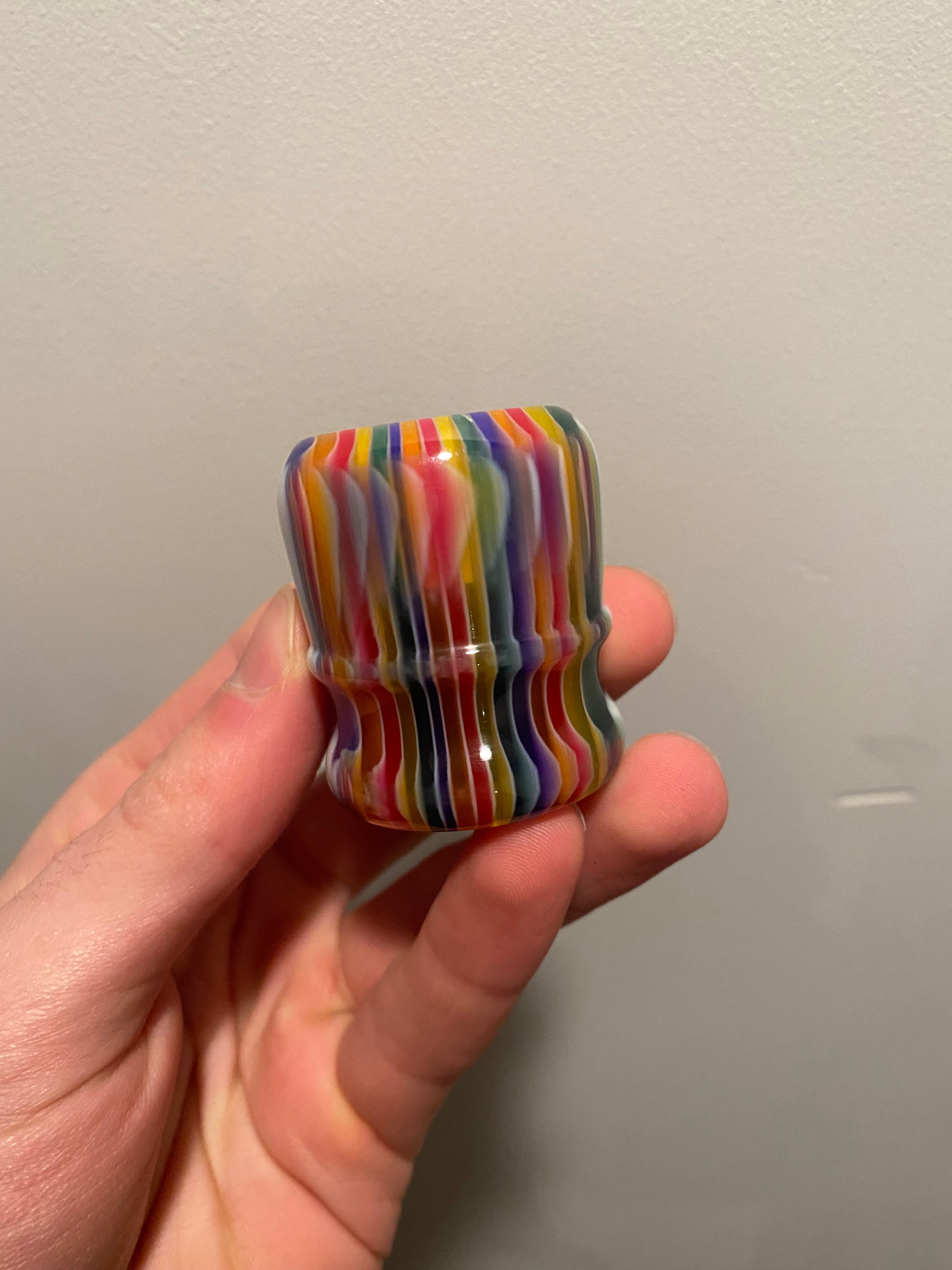 Handcrafted Candy Stripe Shaving Brush Handle - Fits 24mm & 26mm Knots - Premium Factory Second - Perfect for Wet Shaving & Grooming Gifts