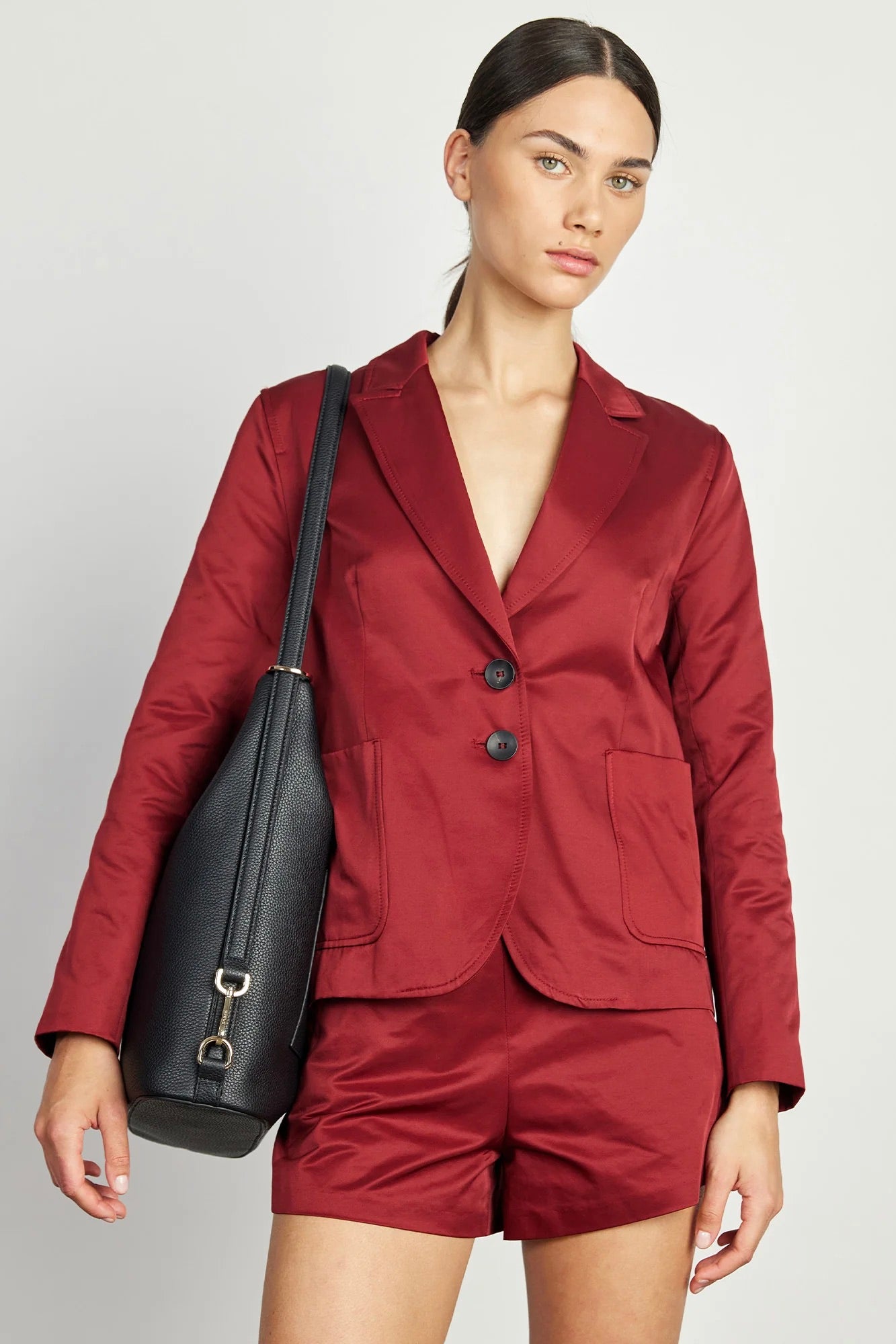 June Black Large Bucket Shoulder Bag for Women - Fashionable Crossbody Handbag with Adjustable Strap - Perfect for Work, Travel & Everyday Use