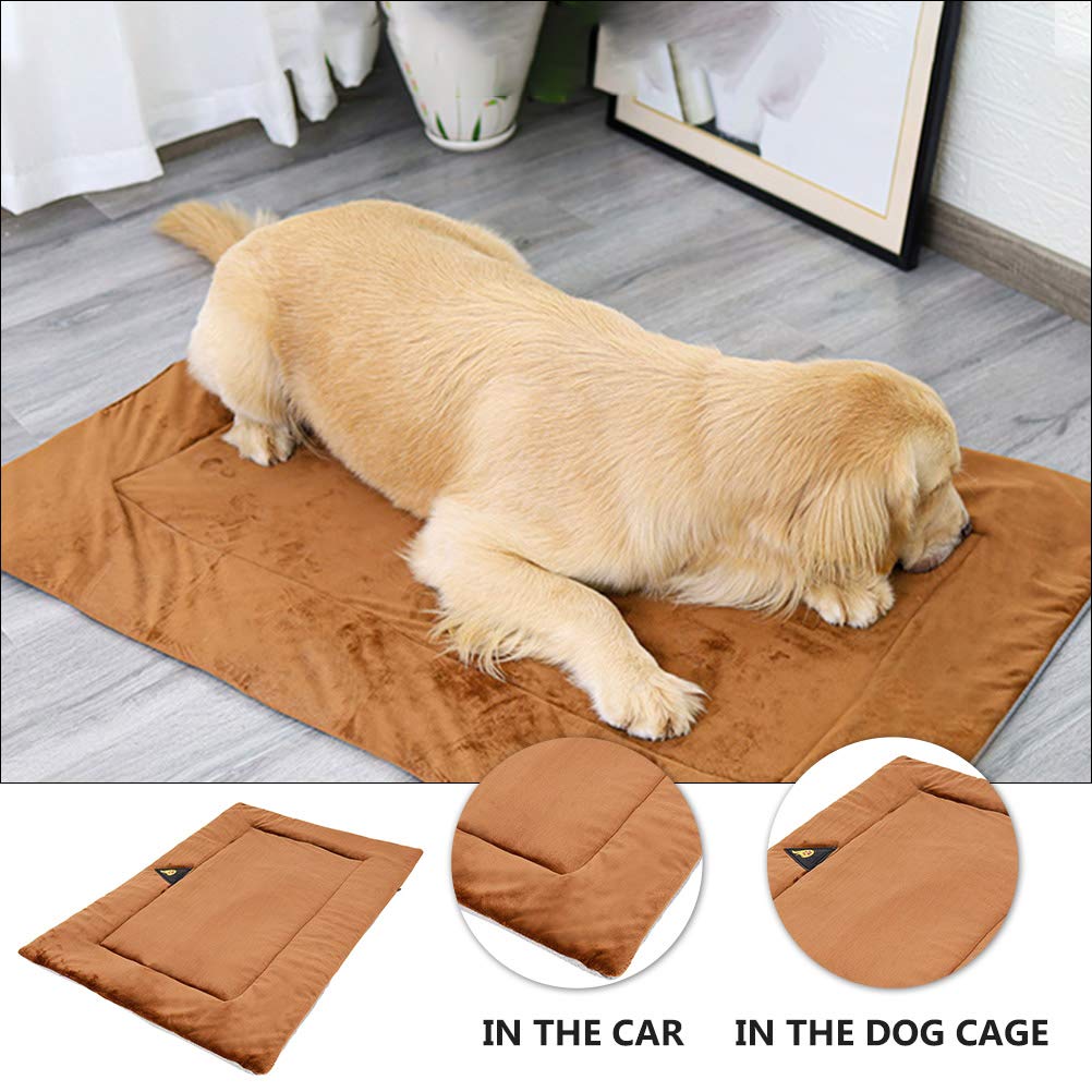 TEHAUX Waterproof Electric Heating Pad for Dogs & Cats - Self-Warming Pet Mat with Glued Cotton, Heated Dog Bed & Cat Bed for Winter - Ideal for Indoor Use, Crate Training, and Arthritis Relief