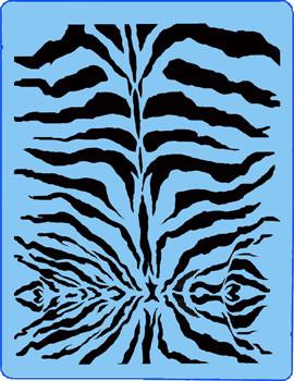 Animal Stripes QuickEZ Stencil Kit - Zebra & Tiger Patterns for DIY Crafts, Wall Art, and Home Decor - Reusable Painting Templates for Kids and Adults