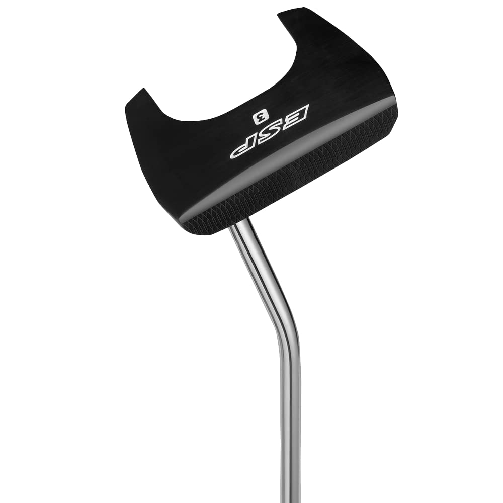 Ram Golf ESP 3 Mallet Putter with Roll Face Technology - Right Handed, Black - Perfect for Precision Putting on Greens