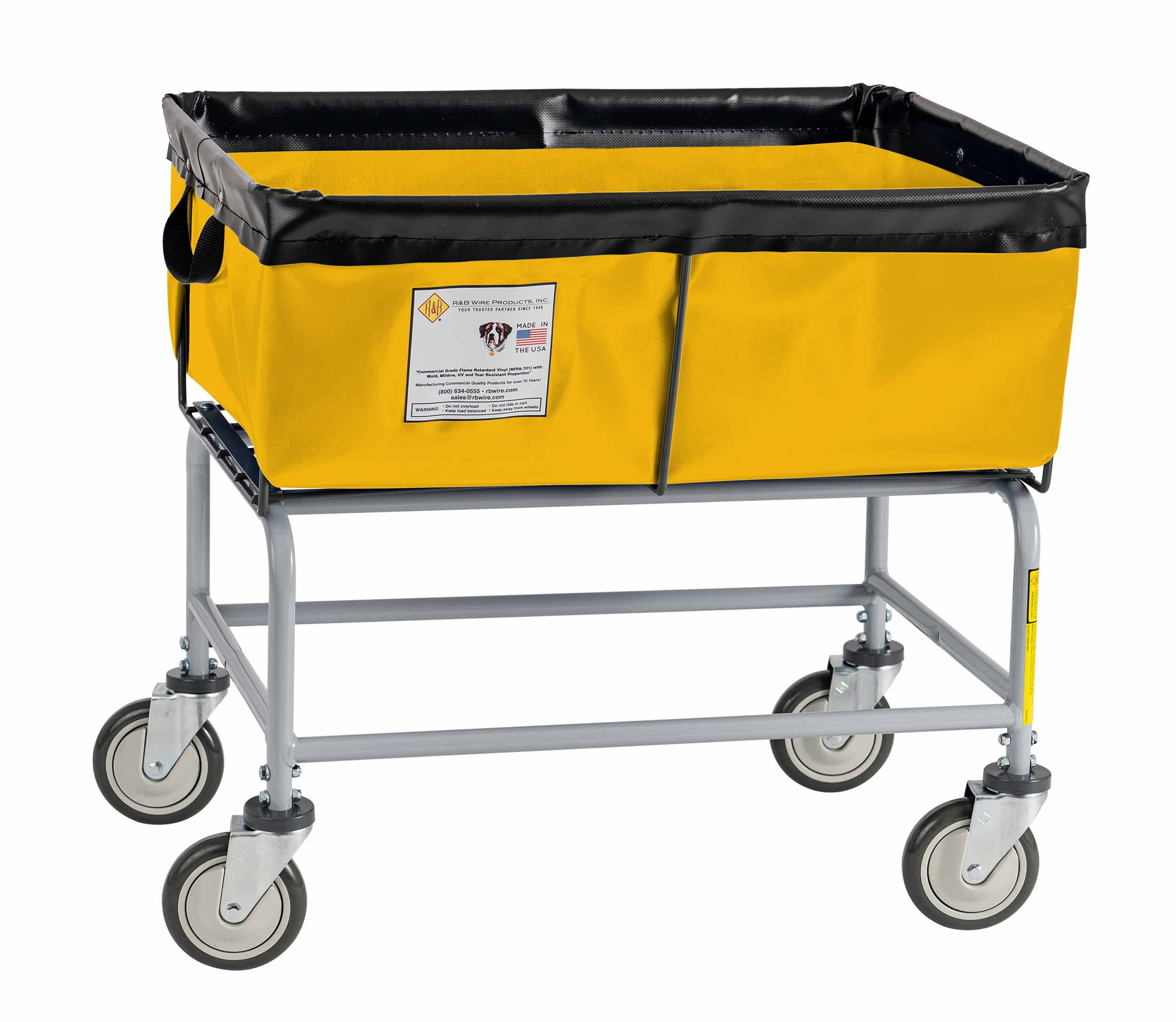 Premium Fully Sewn Elevated Vinyl Basket Truck - 3 Bushel Capacity - Heavy Duty Storage Solution for Laundry, Groceries & Farm Harvesting