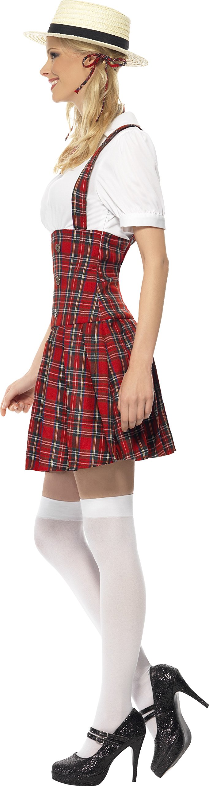 Stylish Red Ladies Schoolgirl Costume Outfit - Perfect for Halloween, Cosplay & Themed Parties