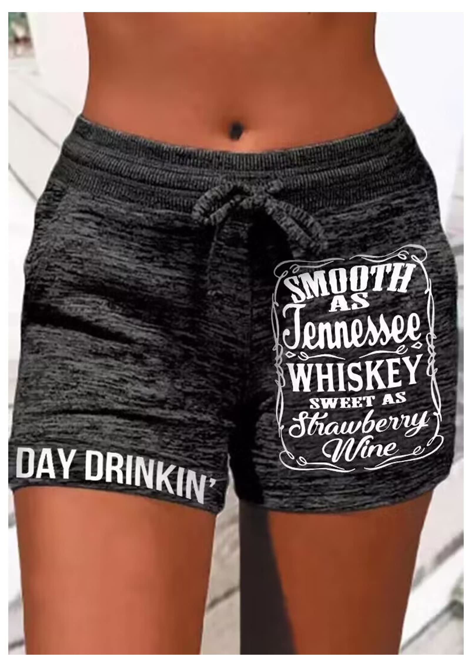 Women's Summer Drawstring Waist Sweat Shorts - Casual Gym Running Shorts with Pockets - Comfortable Lounge Shorts for Vacation, Beach, Yoga & Everyday Wear