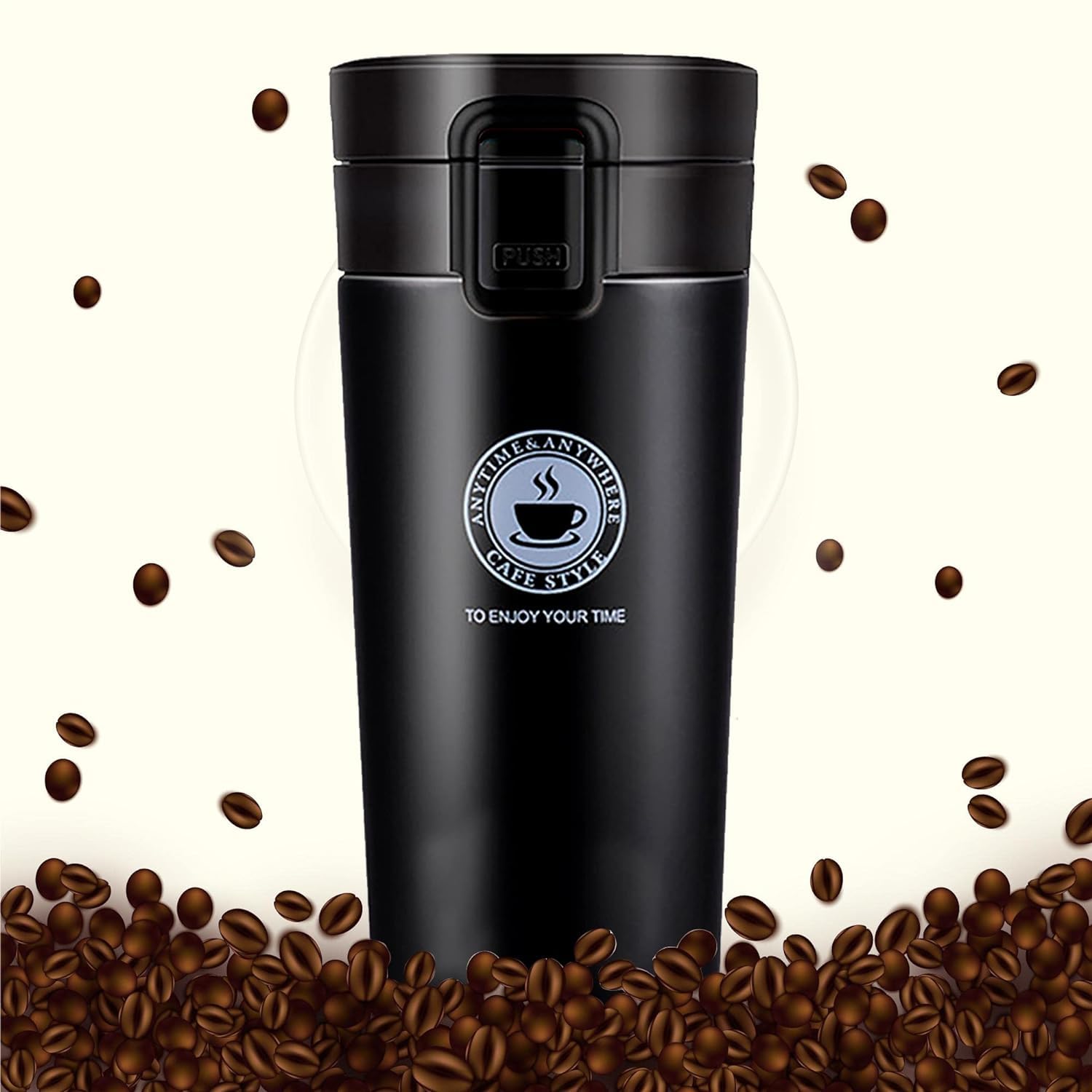 SIRMITI 32oz Stainless Steel Vacuum Insulated Water Bottle - Double Wall Thermos for Hot & Cold Drinks - Leakproof Travel Mug for Office, School, Gym, Hiking & Outdoor Activities