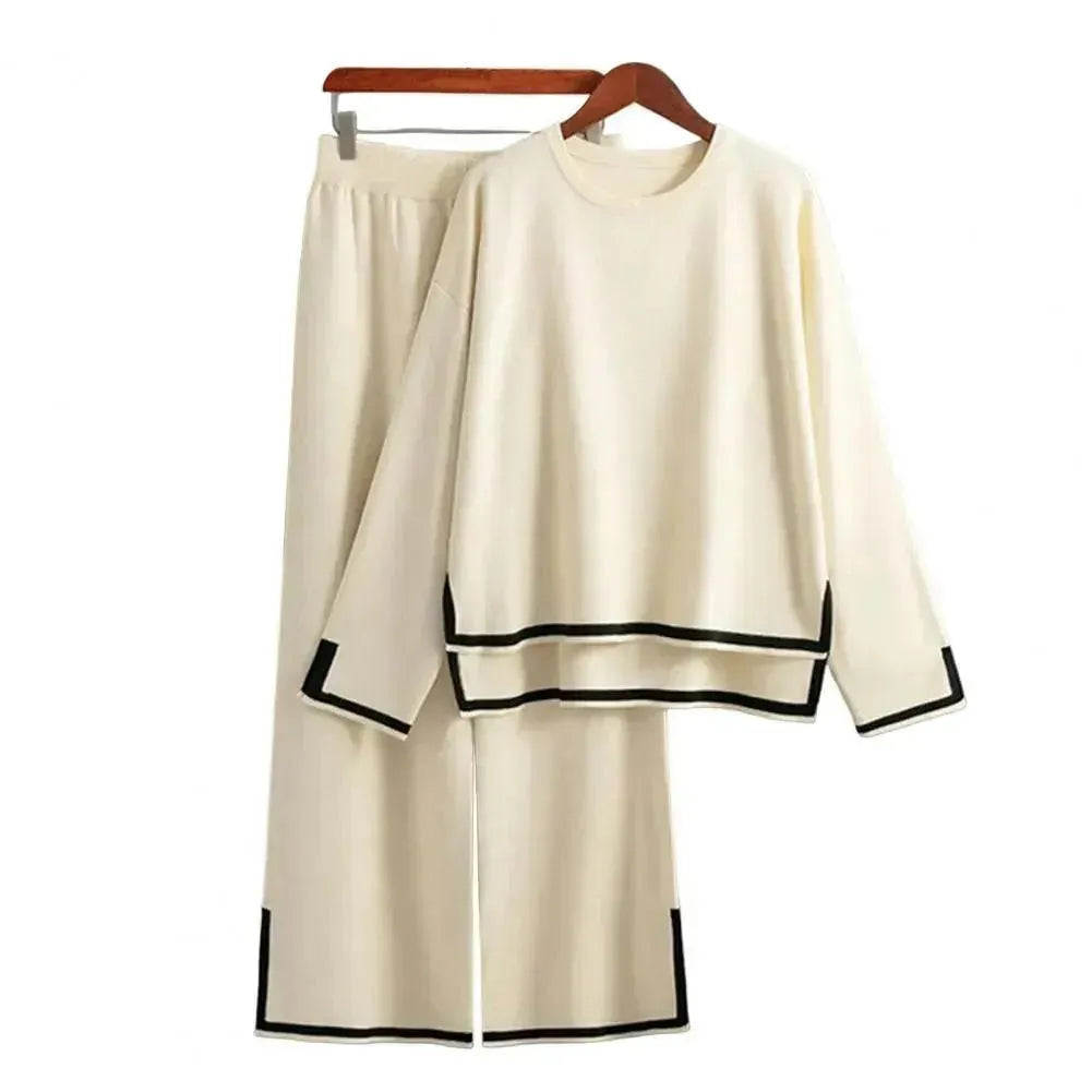 Women's Colorblock Lounge Two Piece Set - Soft & Comfortable Loungewear for Relaxing at Home, Yoga, or Travel