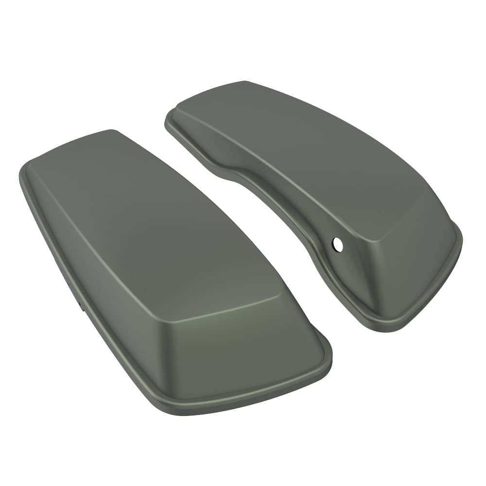 Advanblack Motorcycle Saddlebag Lids - Compatible with Harley-Davidson Touring, Road Glide, Street Glide Special, Road King (2014-2023) - Durable Replacement Covers for Enhanced Storage & Style on Long Rides