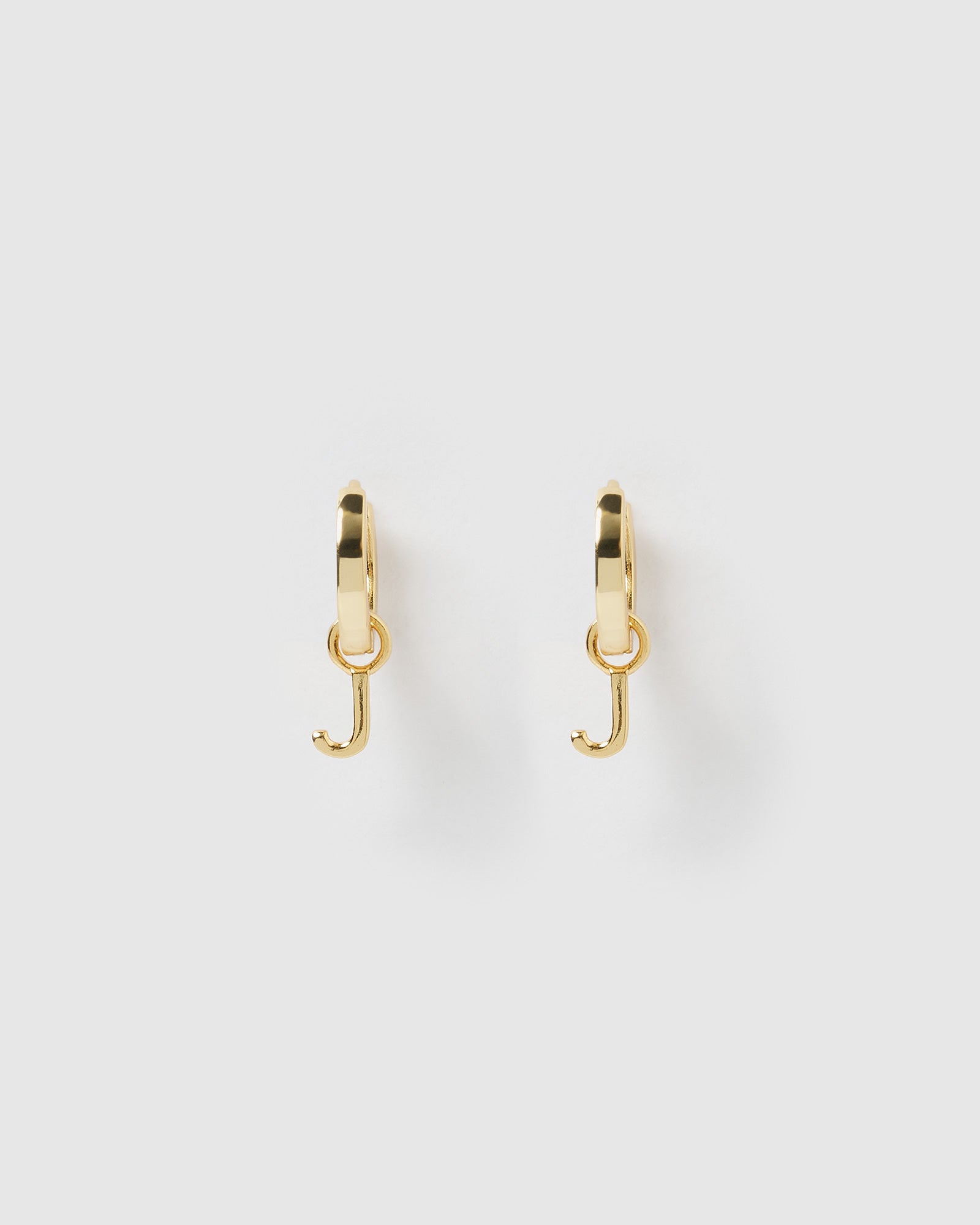 Gold Alphabet Letter J Huggie Earrings for Women - Minimalist Initial Jewelry Gift for Her - Perfect for Everyday Wear, Gifts & Special Occasions