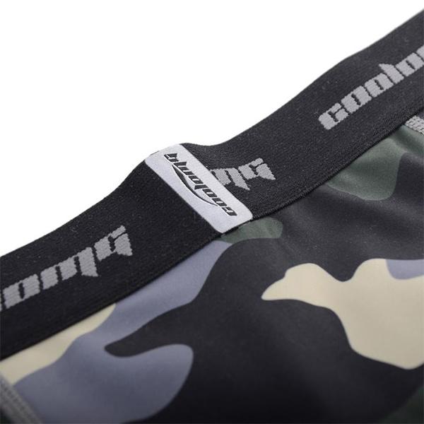 Camo Green Men's Compression 3/4 Tights - Performance Workout & Running Leggings for Gym, Cycling & Outdoor Activities