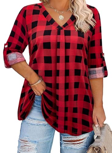 39-black Red Plaid