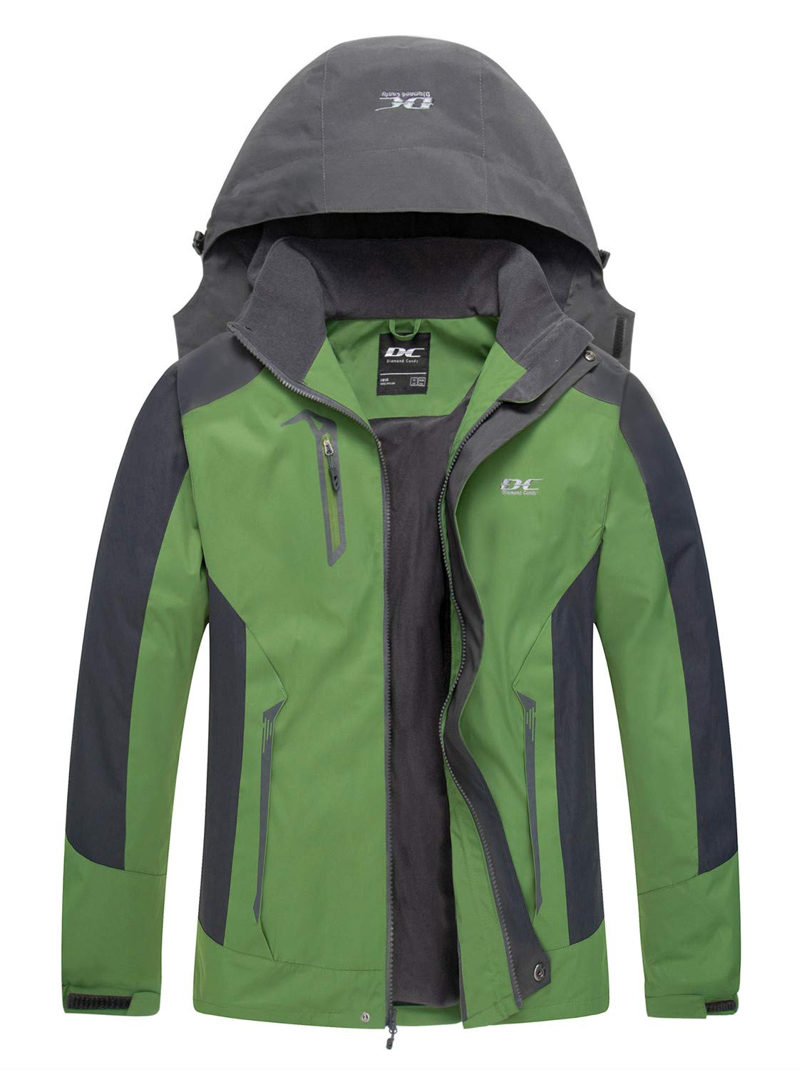 **Men's Waterproof Hooded Jacket - Lightweight Diamond Candy Raincoat for Outdoor Sports & Casual Wear | Perfect for Hiking, Running & Everyday Use**