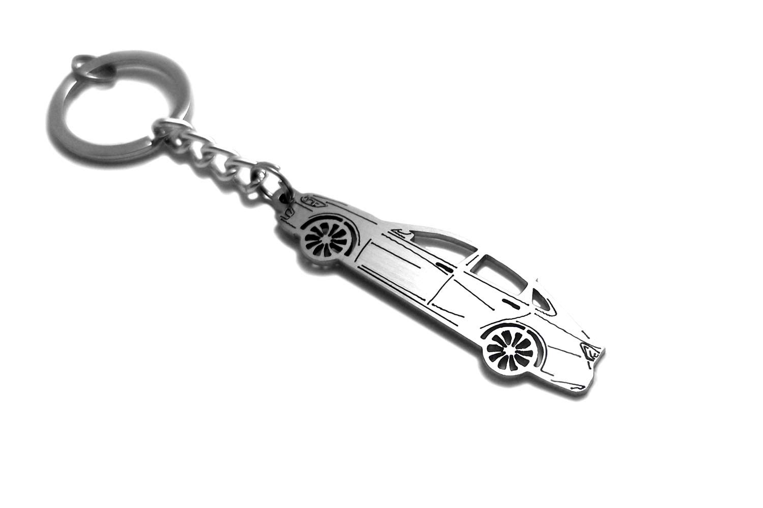 AWA Keychain with Ring - Compatible with Malibu IX Steel Key Pendant, Car Keychain Accessories, Laser Cut Auto Gift for Men Women (Perfect for Car Keys, Home Keys & Everyday Carry)
