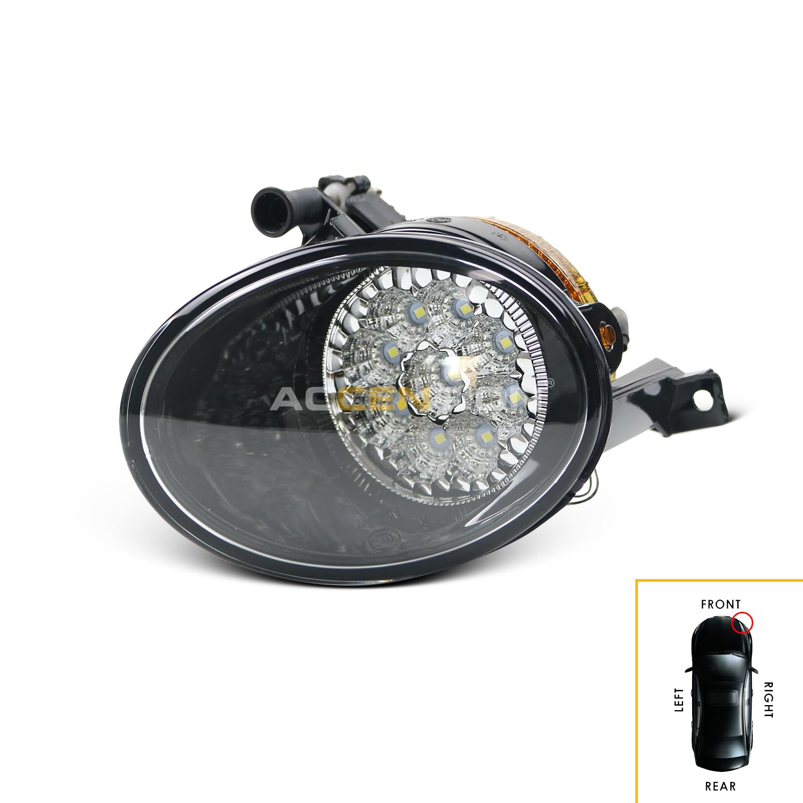 9 LED Fog Light Kit for VW Golf 6 Jetta 6 Caddy Touran Tiguan - Error-Free Car Styling Front Fog Lamp - Perfect for Night Driving & Off-Road Adventures