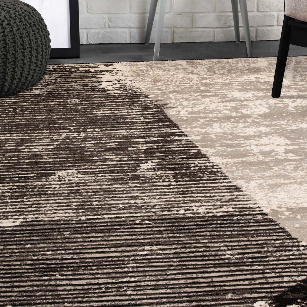 Modern Abstract Mabel Indoor Area Rug or Runner - Soft Non-Slip Floor Carpet for Living Room, Bedroom, Dining Room Decor