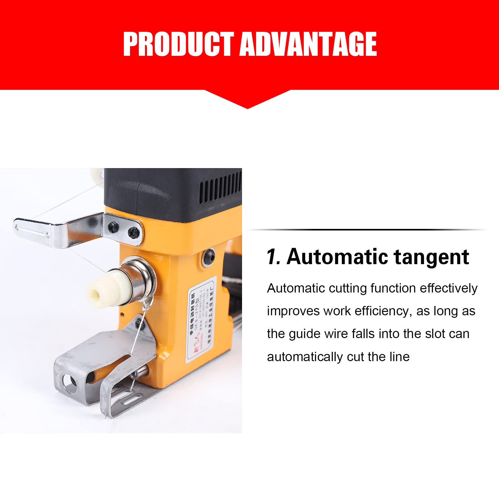 **Industrial Portable Electric Bag Closer Sewing Machine – Handheld Bag Sealer with Charger & Thread – Ideal for Sack Sealing, Packaging, and DIY Projects**    *(Use Cases: Perfect for farms, warehouses, food packaging, and home sewing projects.)*