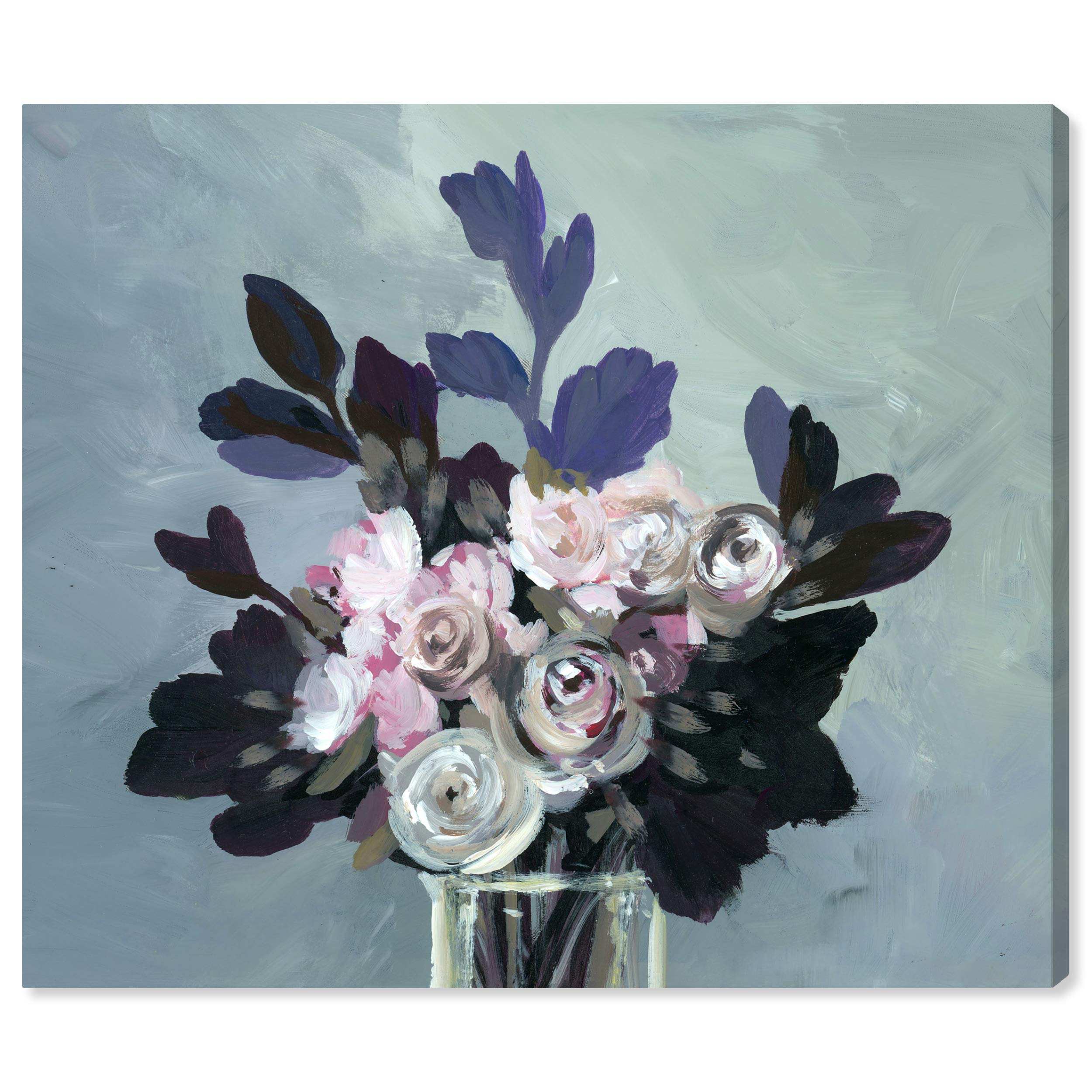 Oliver Gal Artist Co. Floral Wall Art Canvas Print 'Dried Buds' - 45x36 Inch Pink & Green Botanical Home Decor - Perfect for Living Room, Bedroom & Office Wall Decoration