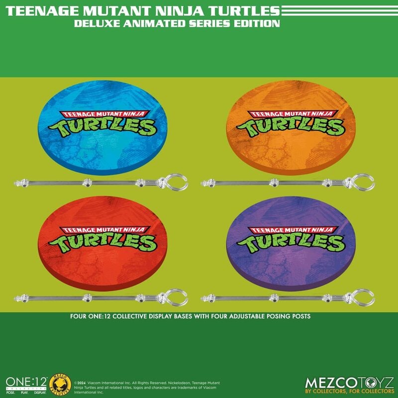 Teenage Mutant Ninja Turtles Deluxe Animated Series Action Figure - Mezco One:12 Collective - Collectible TMNT Toy for Fans & Display - Perfect for Gifts, Collections & Home Decor