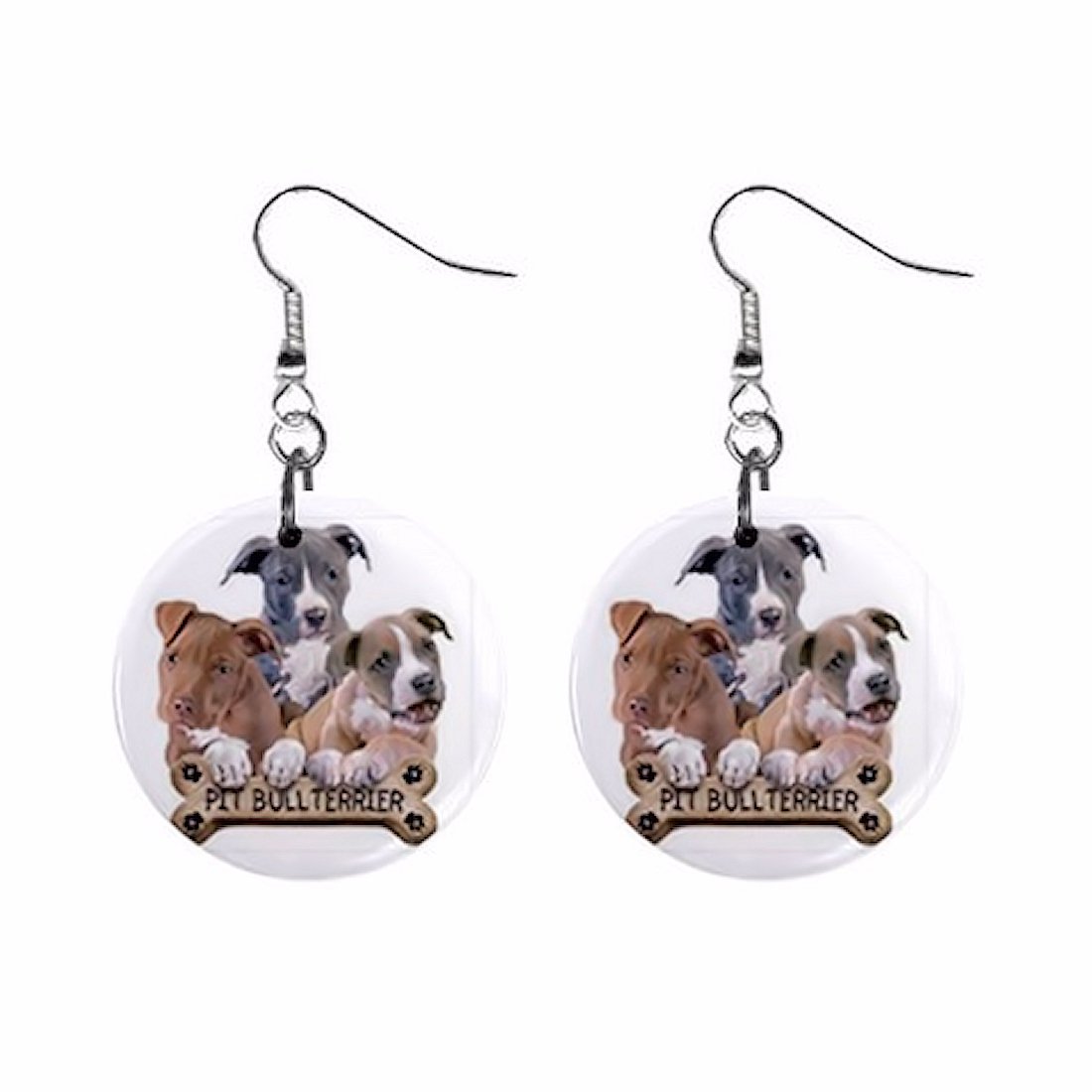 Pit Bull Terrier Dog Lover Jewelry - Stainless Steel Button Earrings for Women | Gift for Dog Owners, Animal Lovers | Perfect for Casual Wear, Gifts & Special Occasions