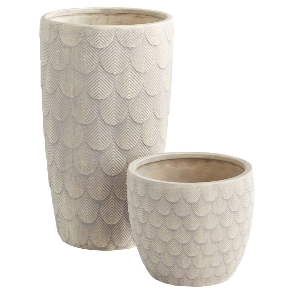 Cyan Design 11472 Nereus Planter - Small Grey Ceramic Flower Pot for Indoor Plants, Succulents, Home & Office Decor