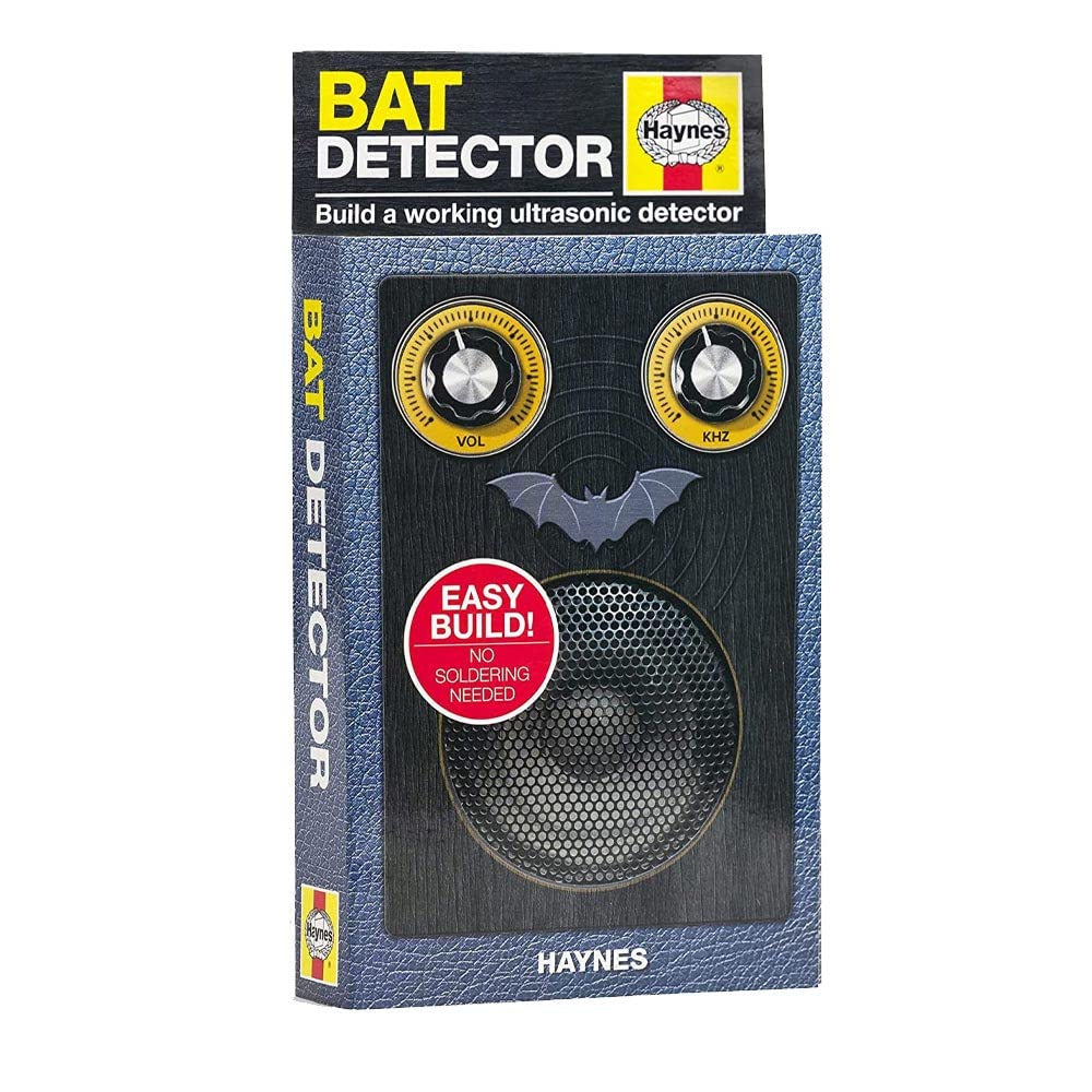 Haynes HBD2766 Bat Detector Construction Kit - DIY Ultrasonic Bat Detector for Wildlife Monitoring & Nature Exploration (Black) - Perfect for Backyard Bat Watching, Scientific Research & Outdoor Adventures