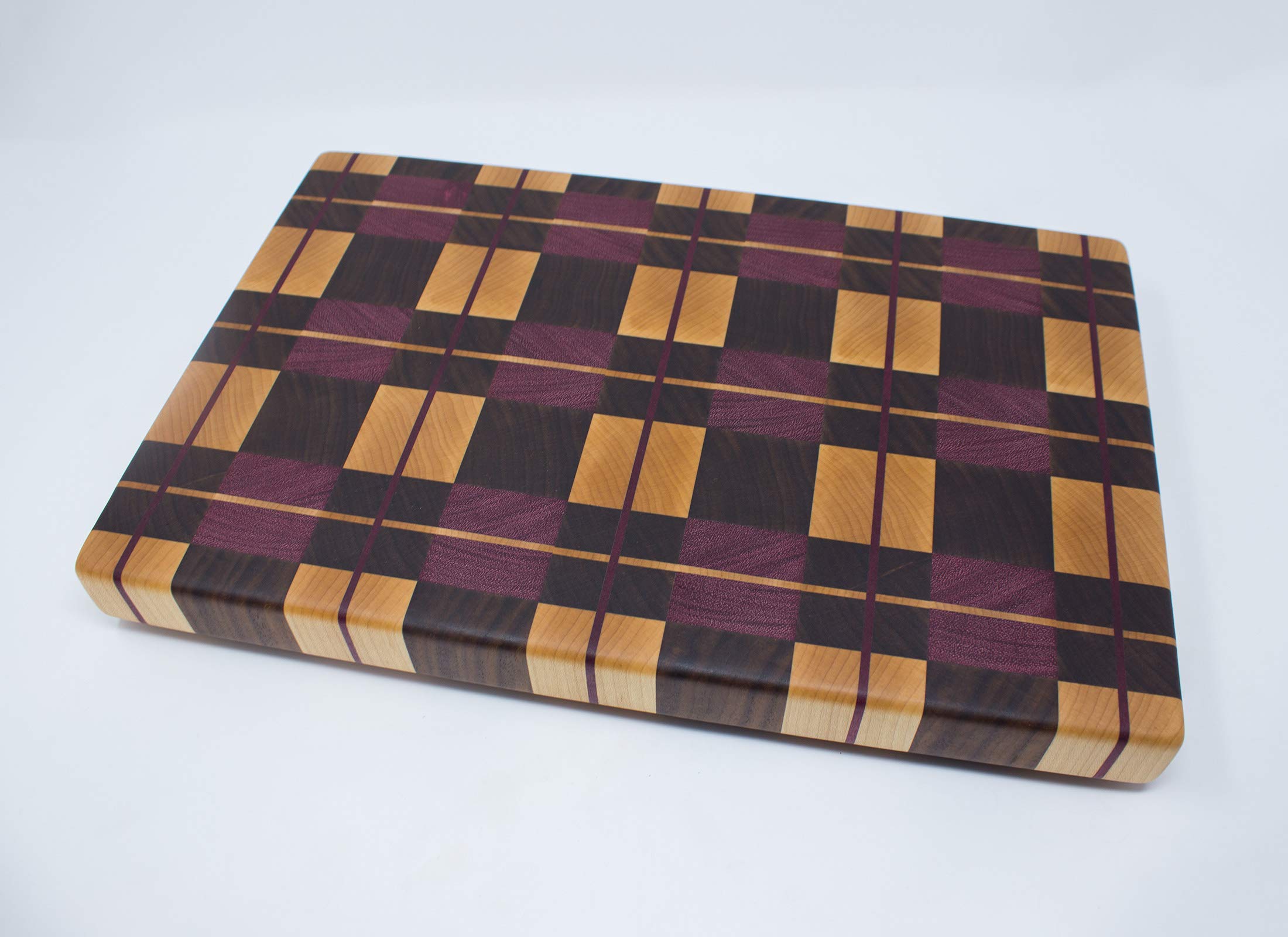 Premium Purpleheart Wood End Grain Cutting Board - Durable & Stylish for Kitchen, Charcuterie, and Serving - Perfect for Chefs & Home Cooks