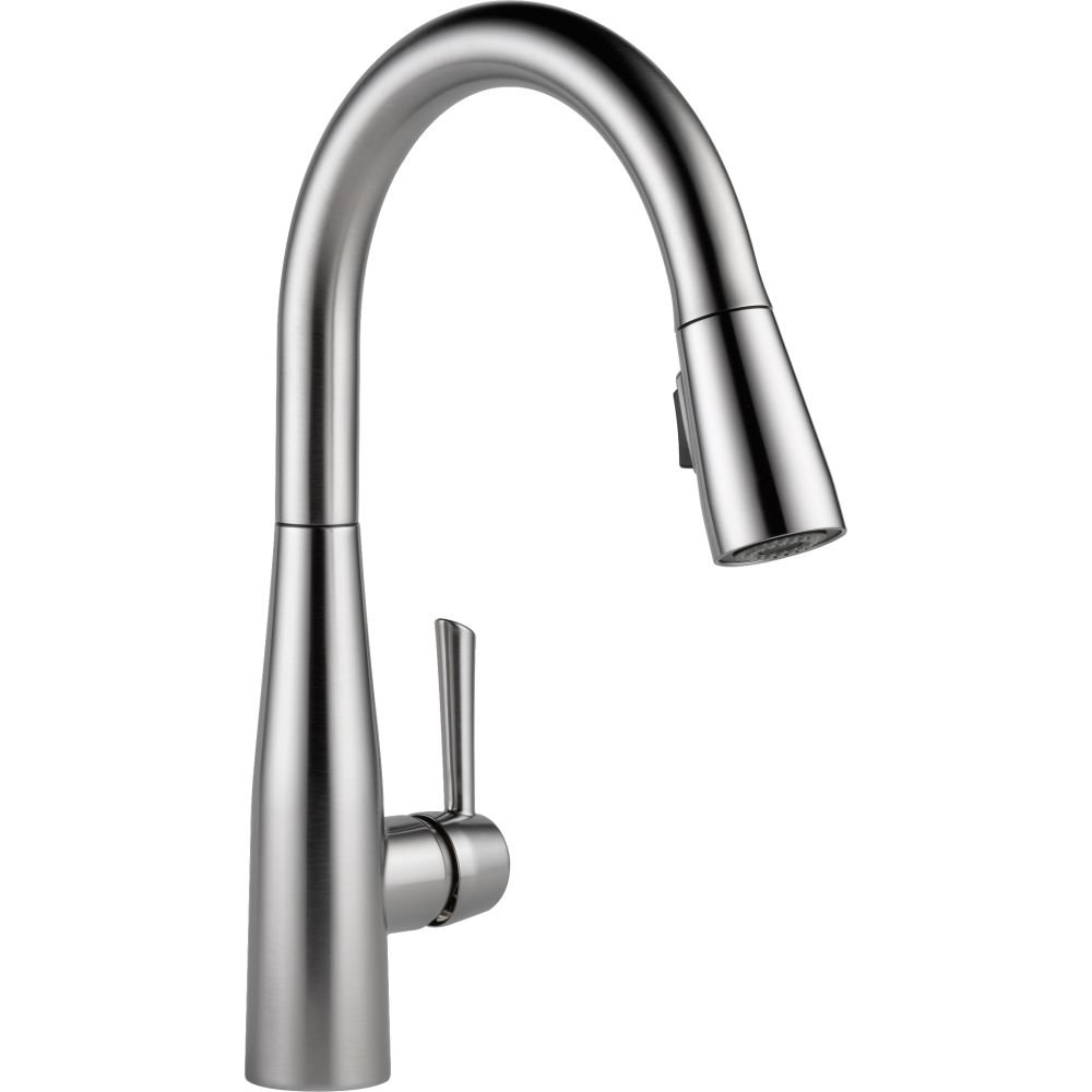Delta Essa Brushed Nickel Kitchen Faucet with Pull Down Sprayer - Magnetic Docking Spray Head, Arctic Stainless 9113-AR-DST - Perfect for Modern Kitchens & Easy Dishwashing