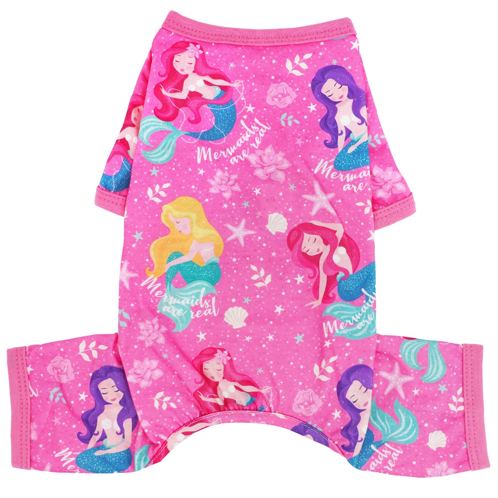 Small Dog Pajamas - Soft & Stretchy Puppy Clothes for Summer - Cute Dog Pjs for Small Breed Dogs (Girl & Boy) - Perfect for Indoor Lounging, Sleepwear & Photo Shoots