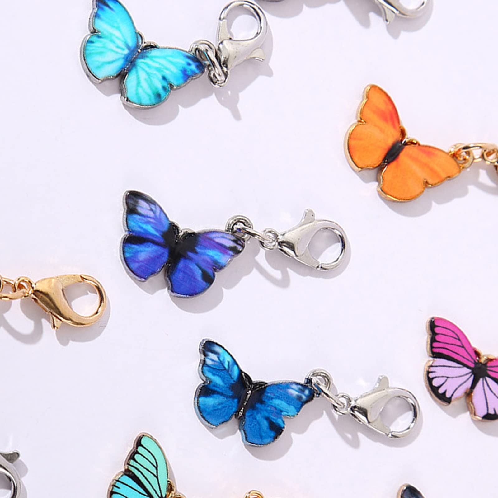 Premium Locking Stitch Markers for Knitting & Crochet - Lobster Claw Clasp Stitch Counter Charms - Durable Knitting Accessories for Sweaters, Scarves & Blankets (Great for Beginners & Experts)