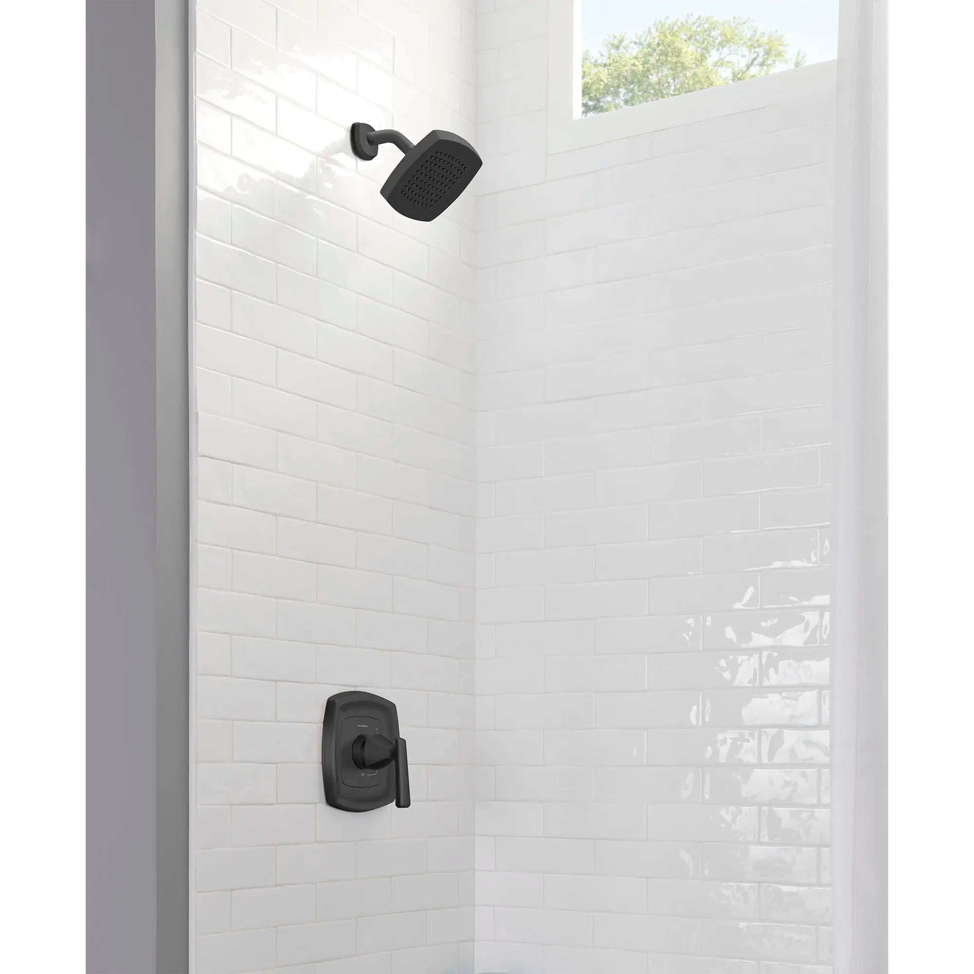 Edgemere® 1.8 GPM Water Saving Shower Trim Kit with Ceramic Pressure Balance Cartridge & Lever Handle - Perfect for Bathroom Renovation & Water Conservation